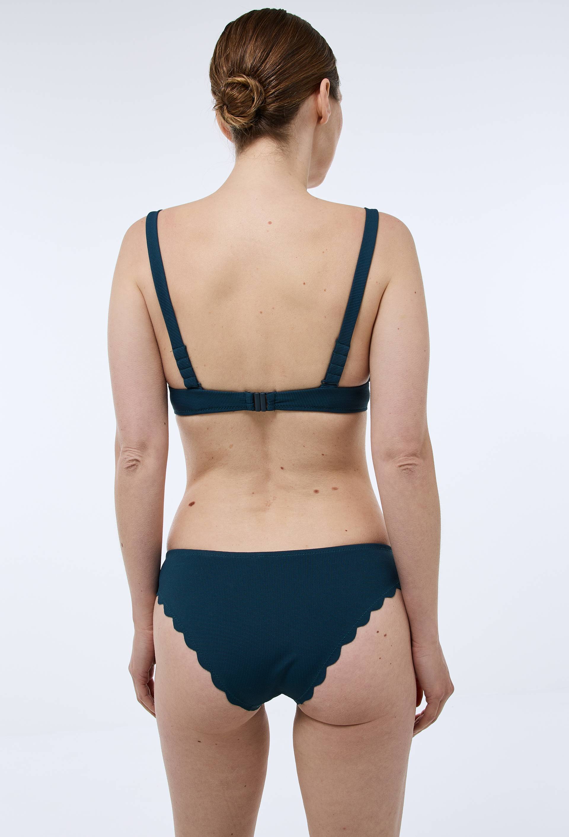 Haut de maillot de bain ZOE, mati&egrave;re recycl&eacute;e, Bleu, large image number 1