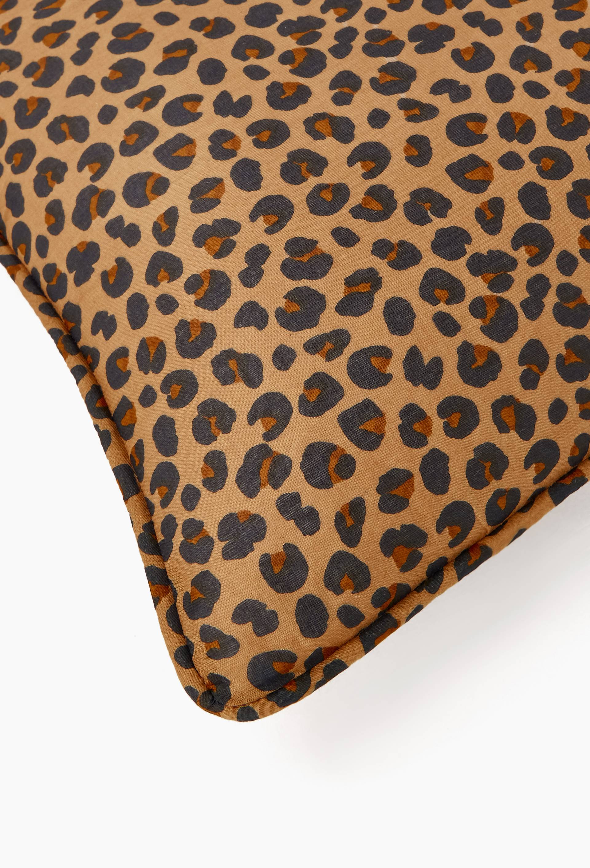 Coussin rectangulaire voile de coton, 30x50cm, 100% coton, Brun clair, large image number 1