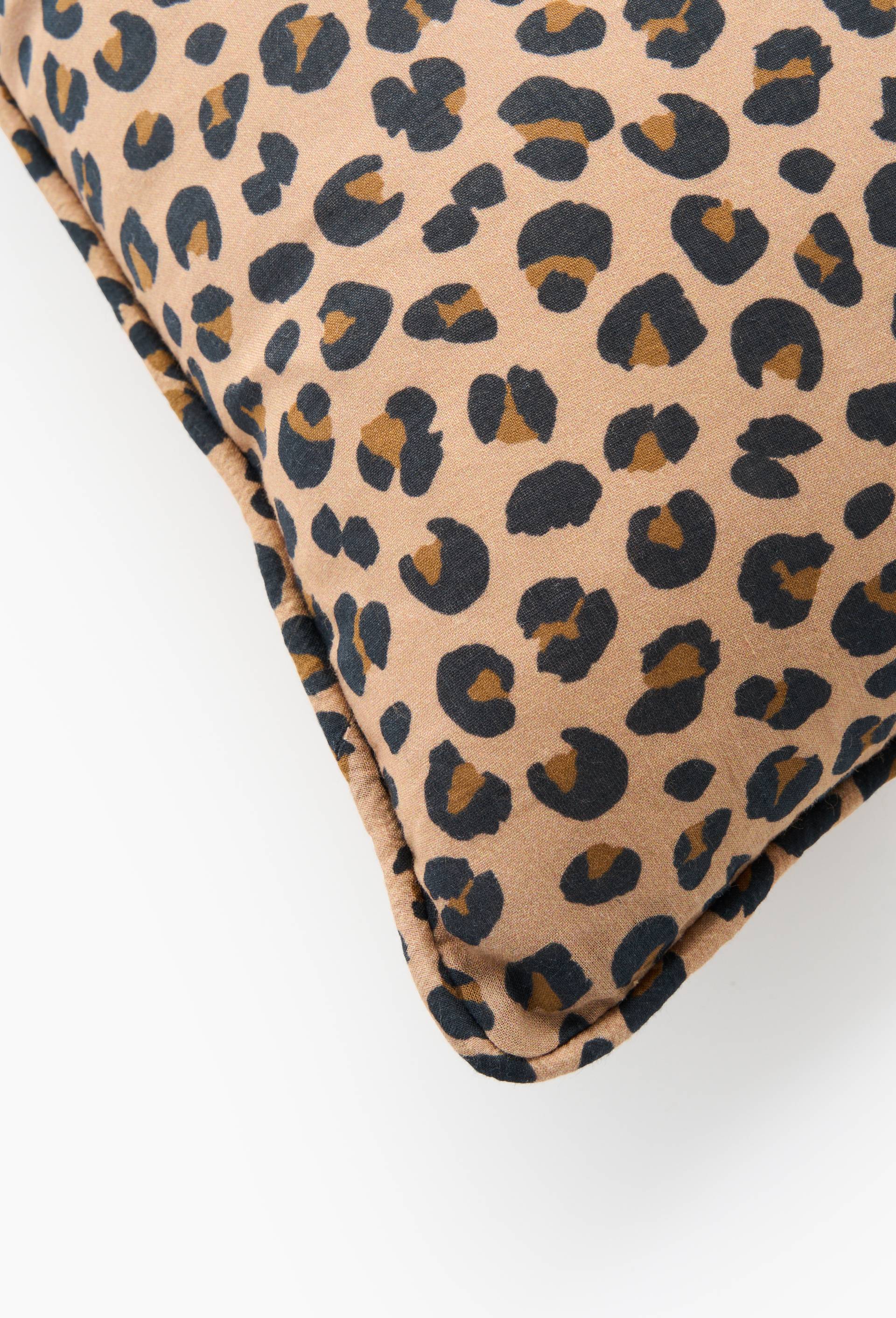 Coussin rectangulaire voile de coton, 30x50cm, 100% coton, Brun clair, large image number 2.0