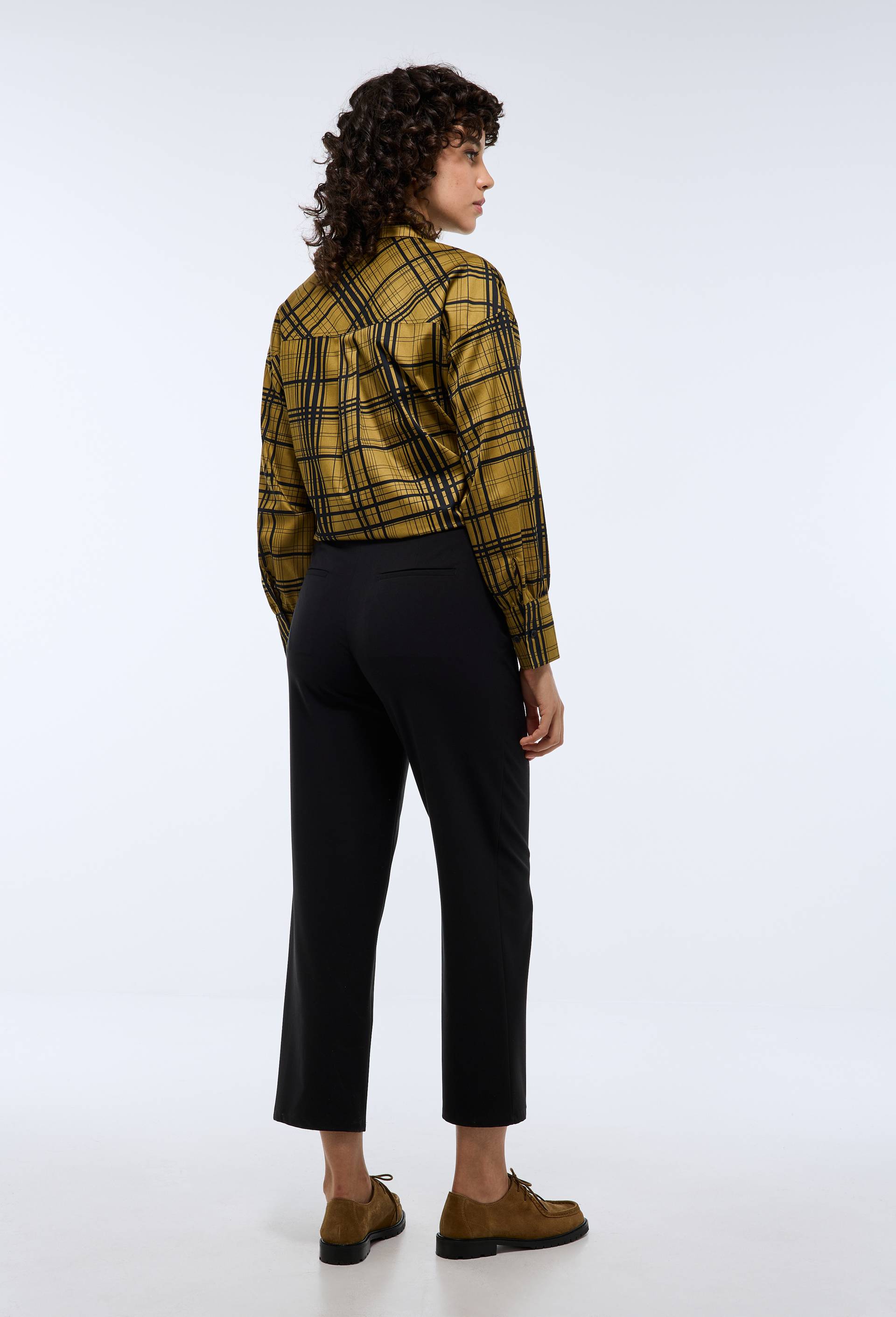 Pantalon droit taille haute, Noir, large image number 1