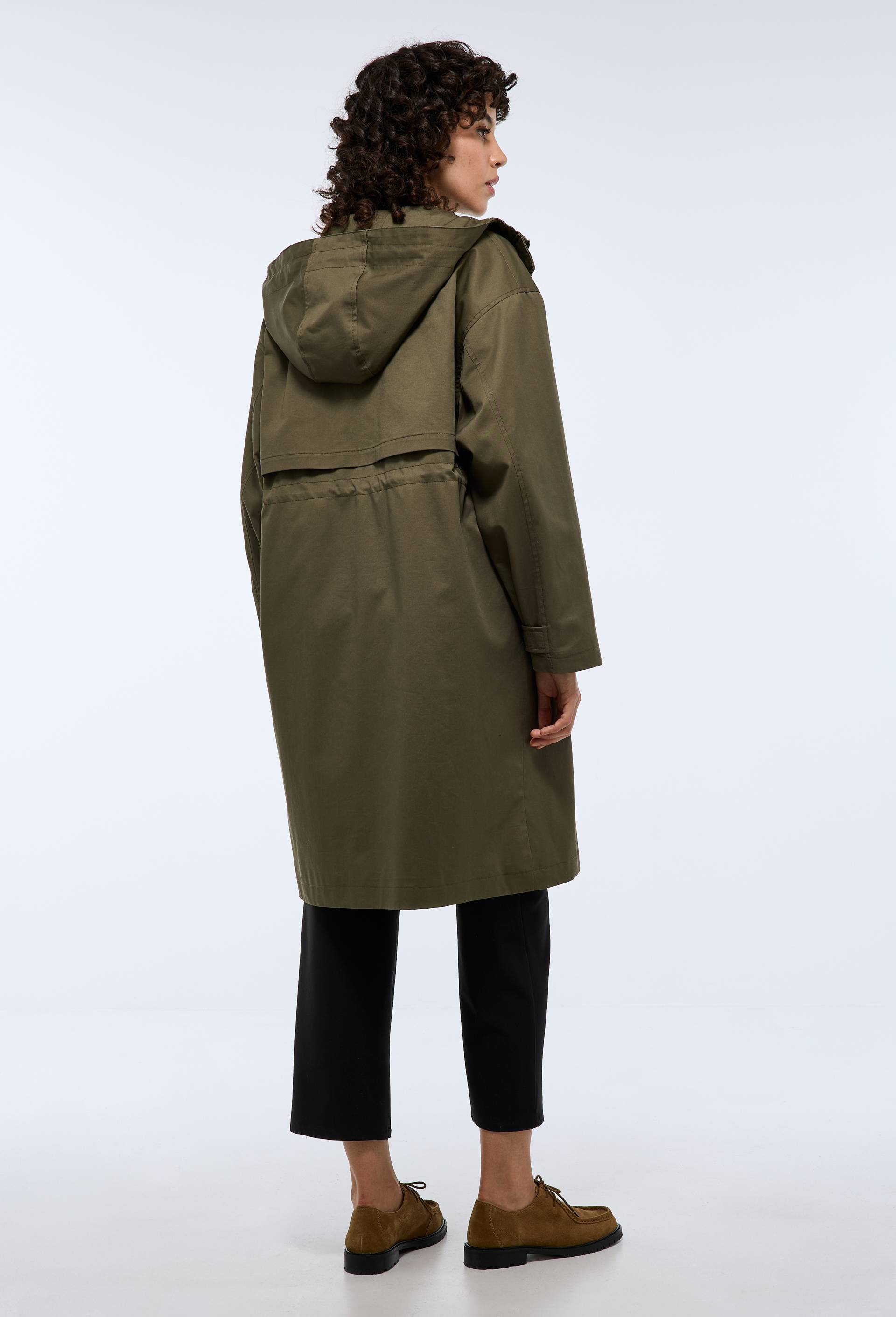 Parka fine &agrave; capuche, Vert fonc&eacute;, large image number 3