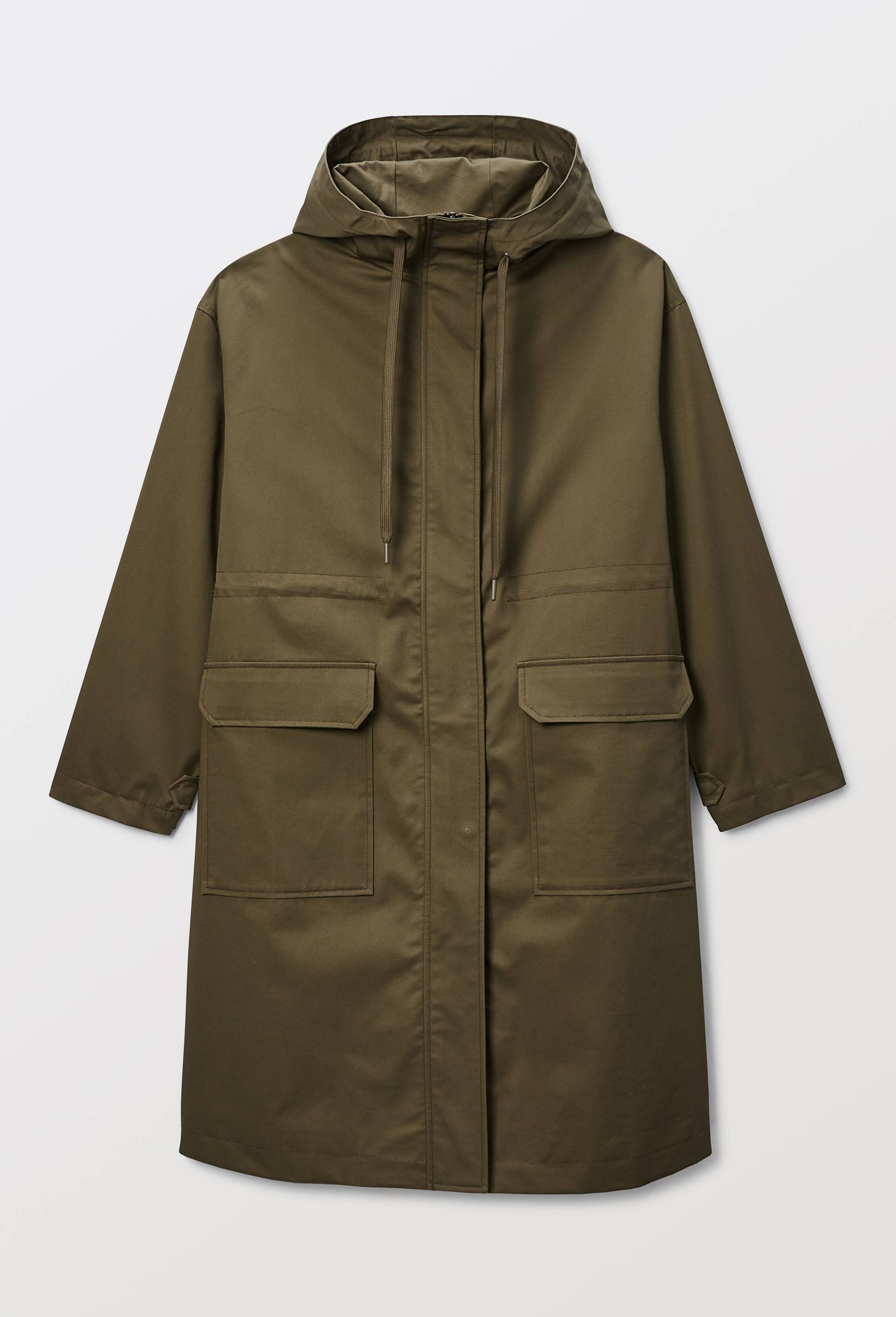 Parka fine &agrave; capuche, Vert fonc&eacute;, large image number 4