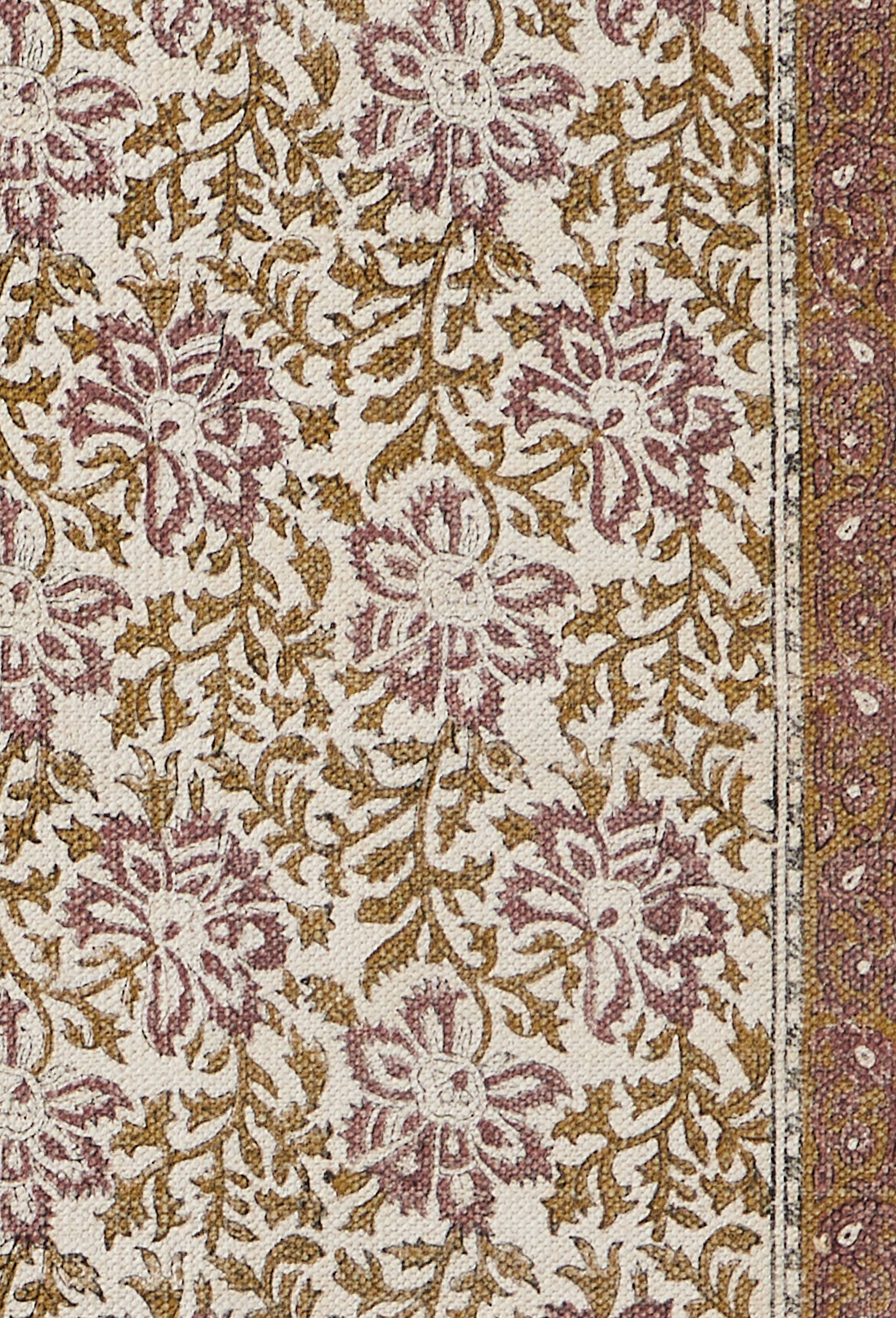 Tapis blockprint, 140x200cm, 100% coton, Multicolore, large image number 2