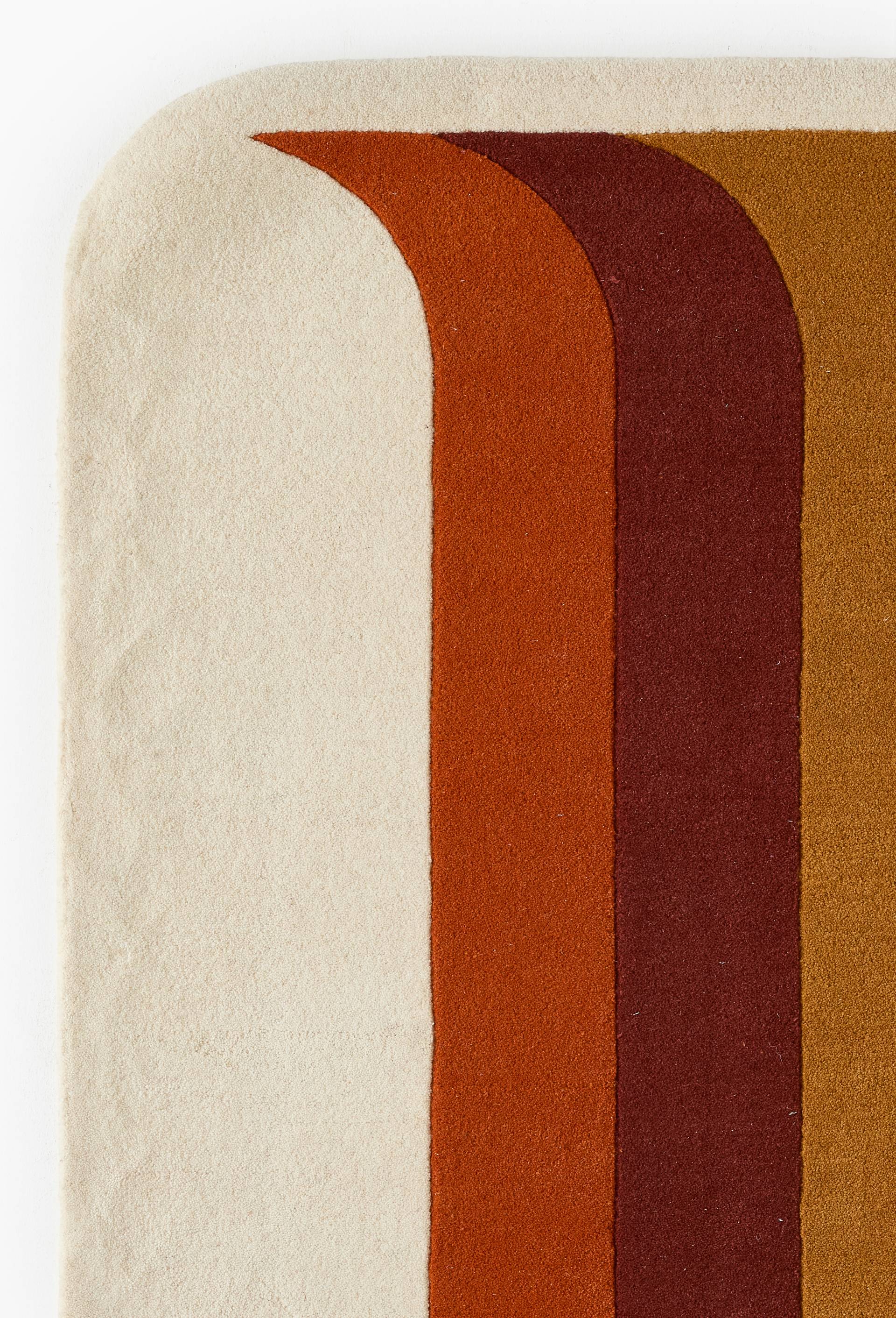 Tapis tuft&eacute; ovale, 100% laine, Multicolore, large image number 2