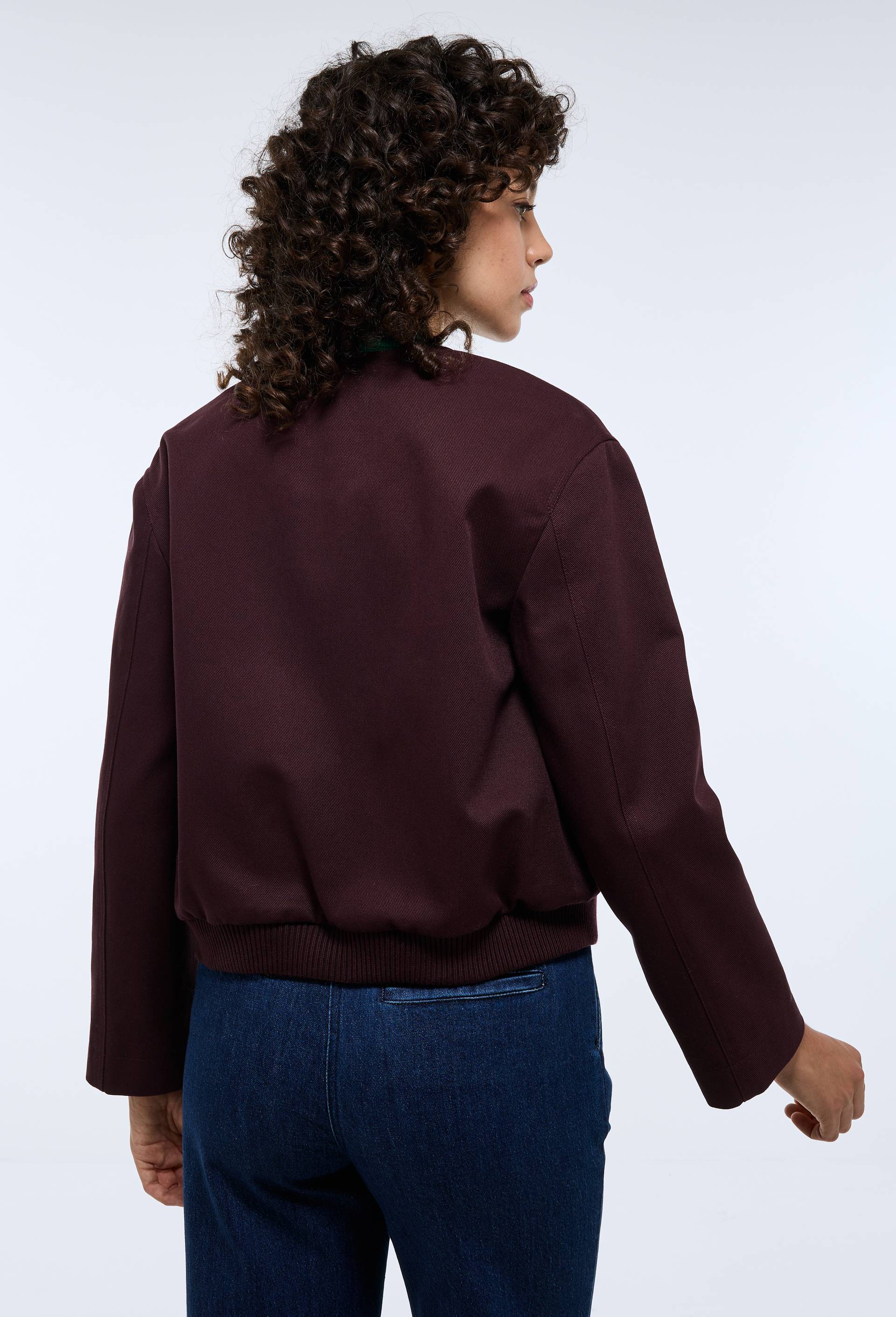 Veste courte contenant du coton, Rouge fonc&eacute;, large image number 3