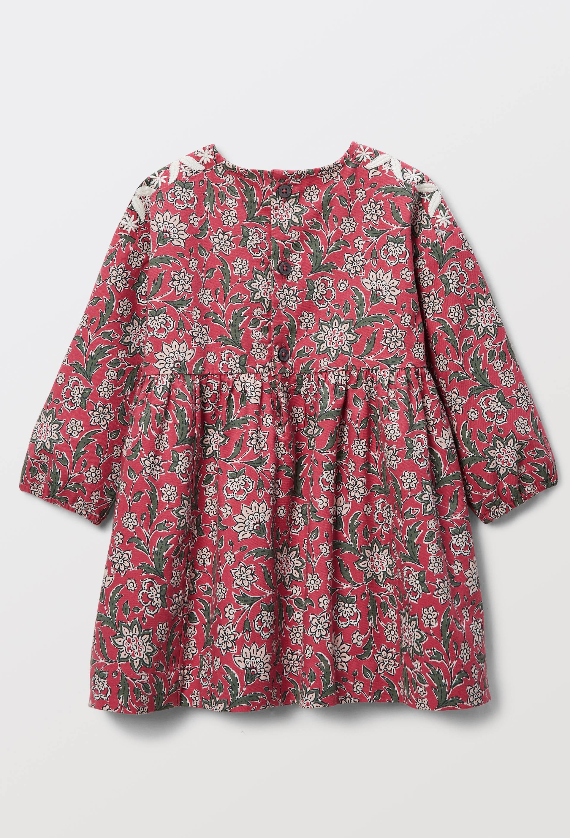 Robe imprim&eacute;e en coton BIO GOTS, Rose fonc&eacute;, large image number 2.0