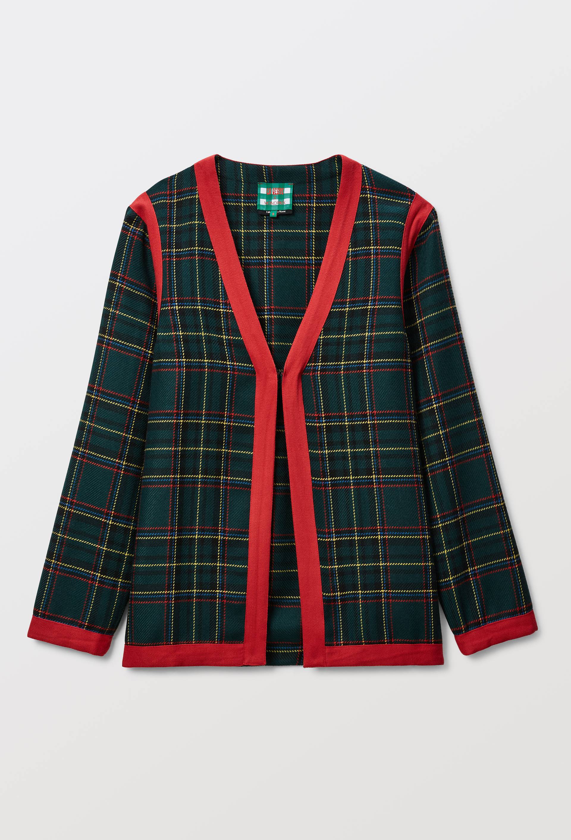 Blazer Femme Velours Vert Foncé Monoprix - Taille 36, Doublé, Occasion Très Bon état, Style Paris Chic