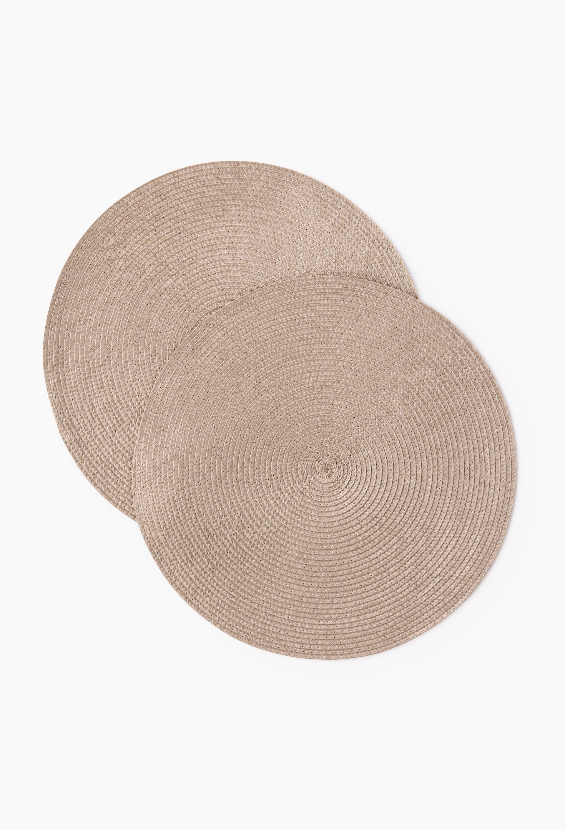 Set de table rond, diam&egrave;tre 38cm, Argent, swatch image