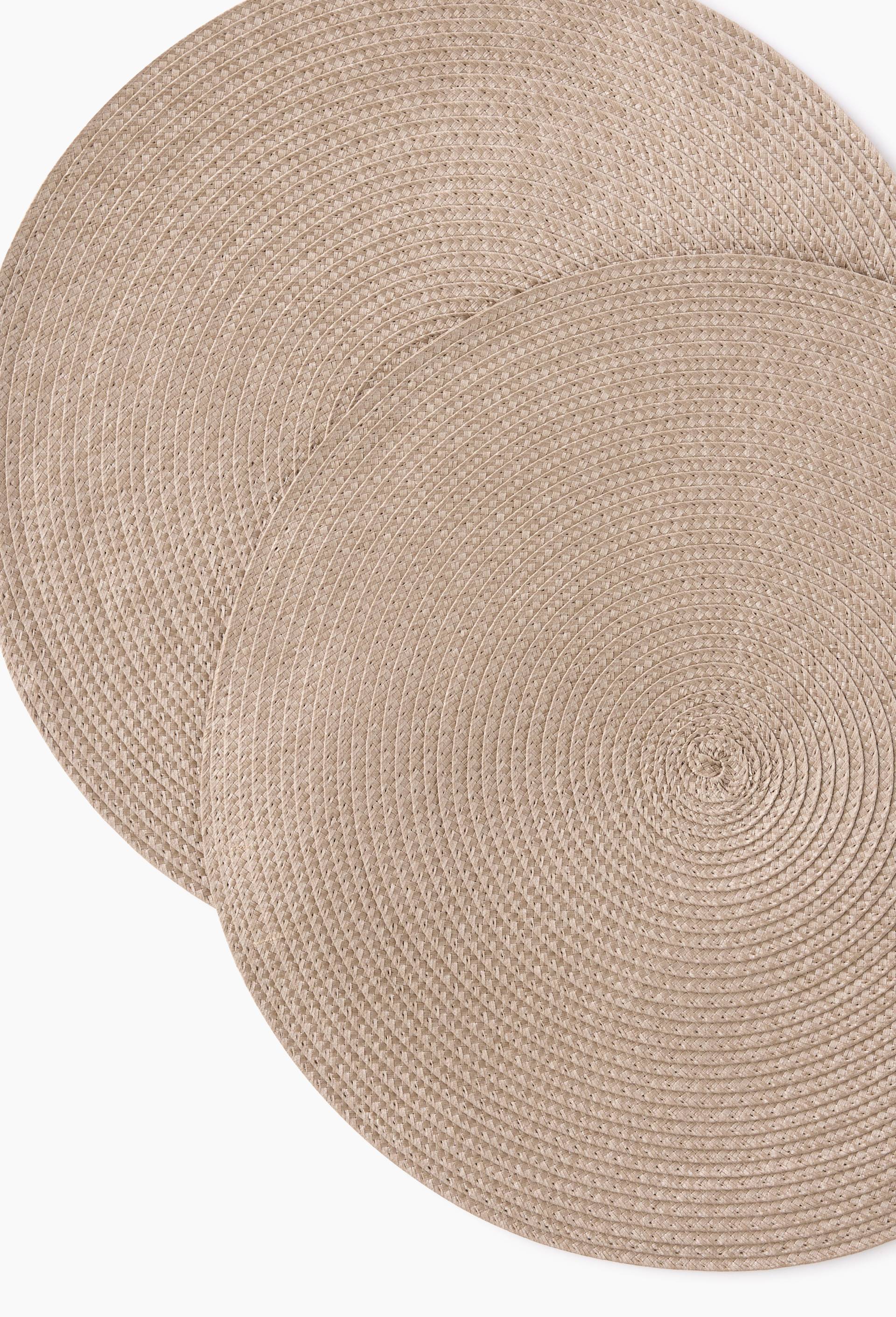Set de table rond, diam&egrave;tre 38cm, Argent, large image number 1