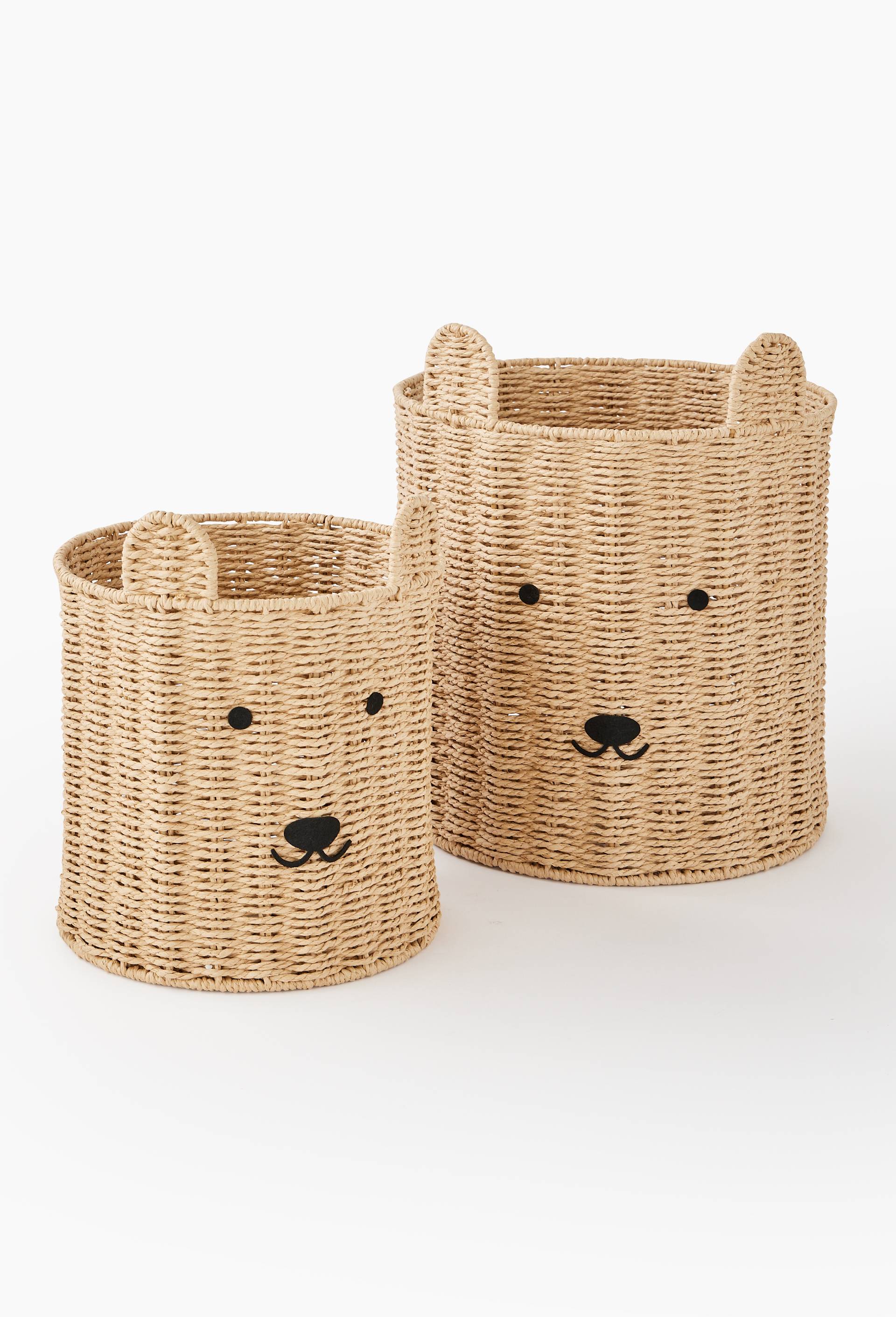 Panier ours en papier, Beige clair, large image number 0.0