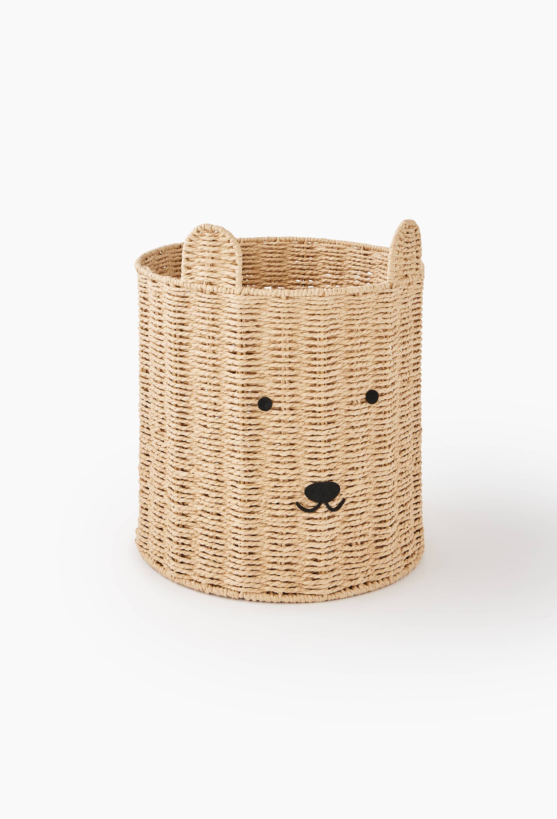 Panier ours en papier, Beige clair, large image number 1