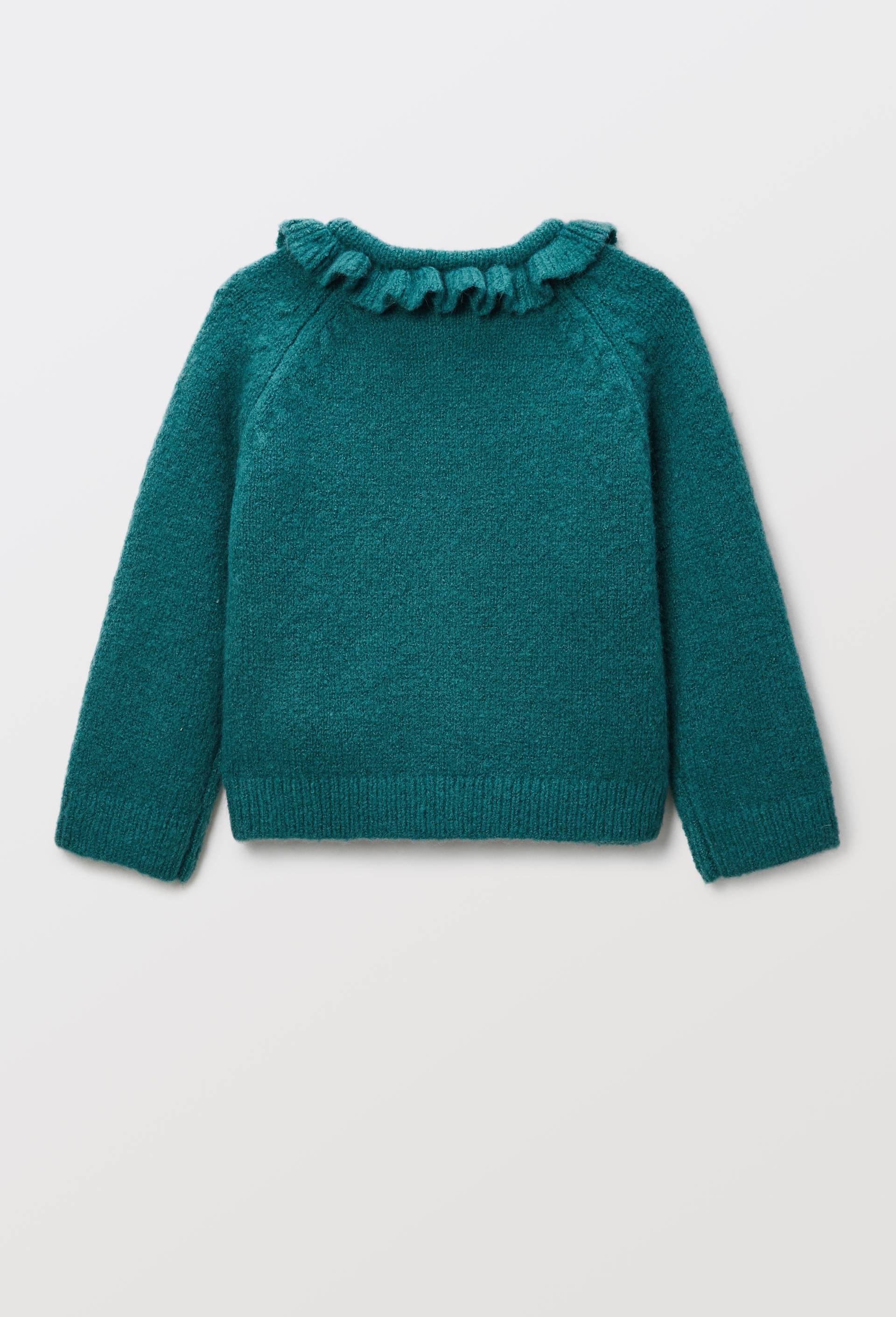 Cardigan tricot brod&eacute;, Vert fonc&eacute;, large image number 2