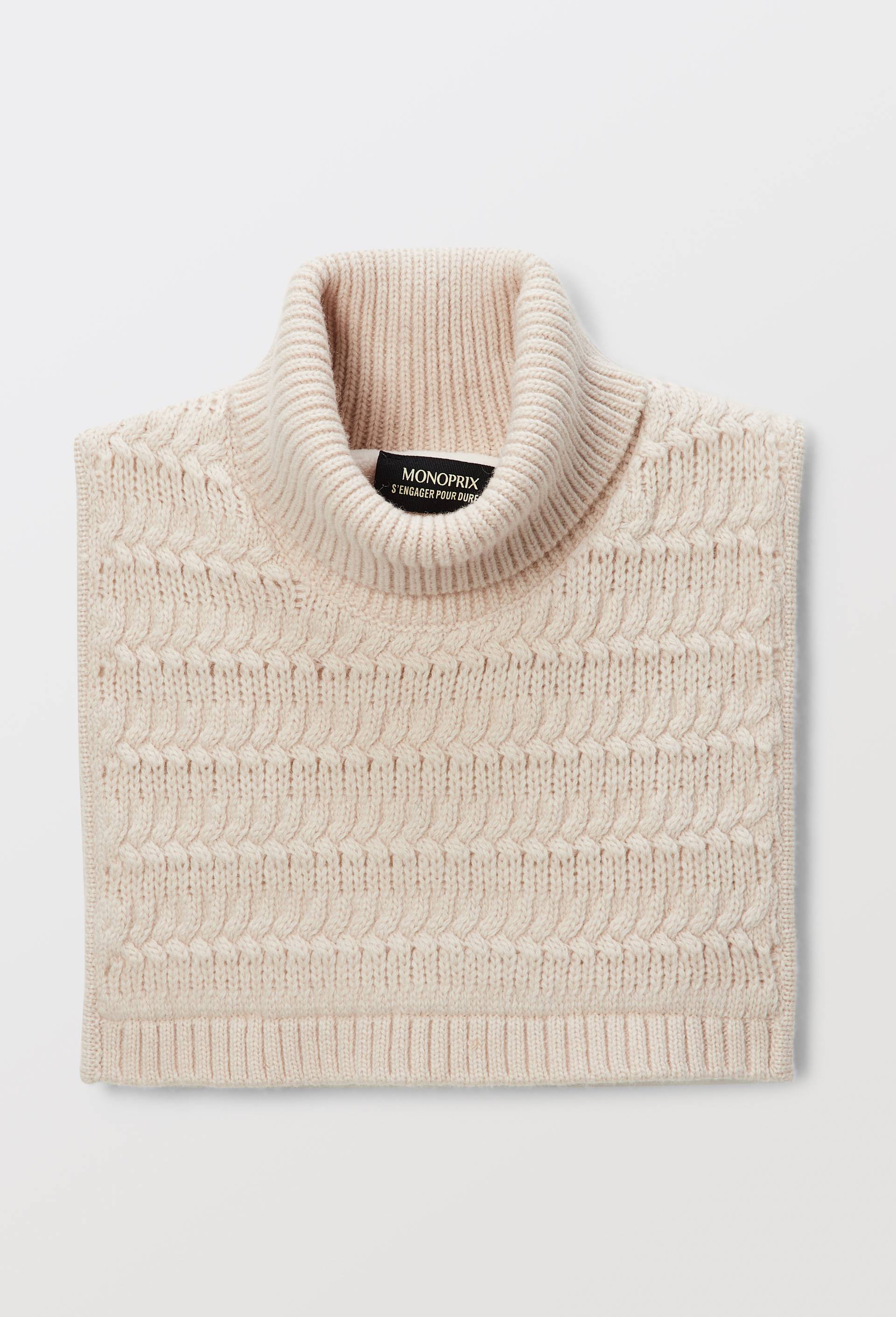 Plastron en maille, Beige clair, large image number 0.0