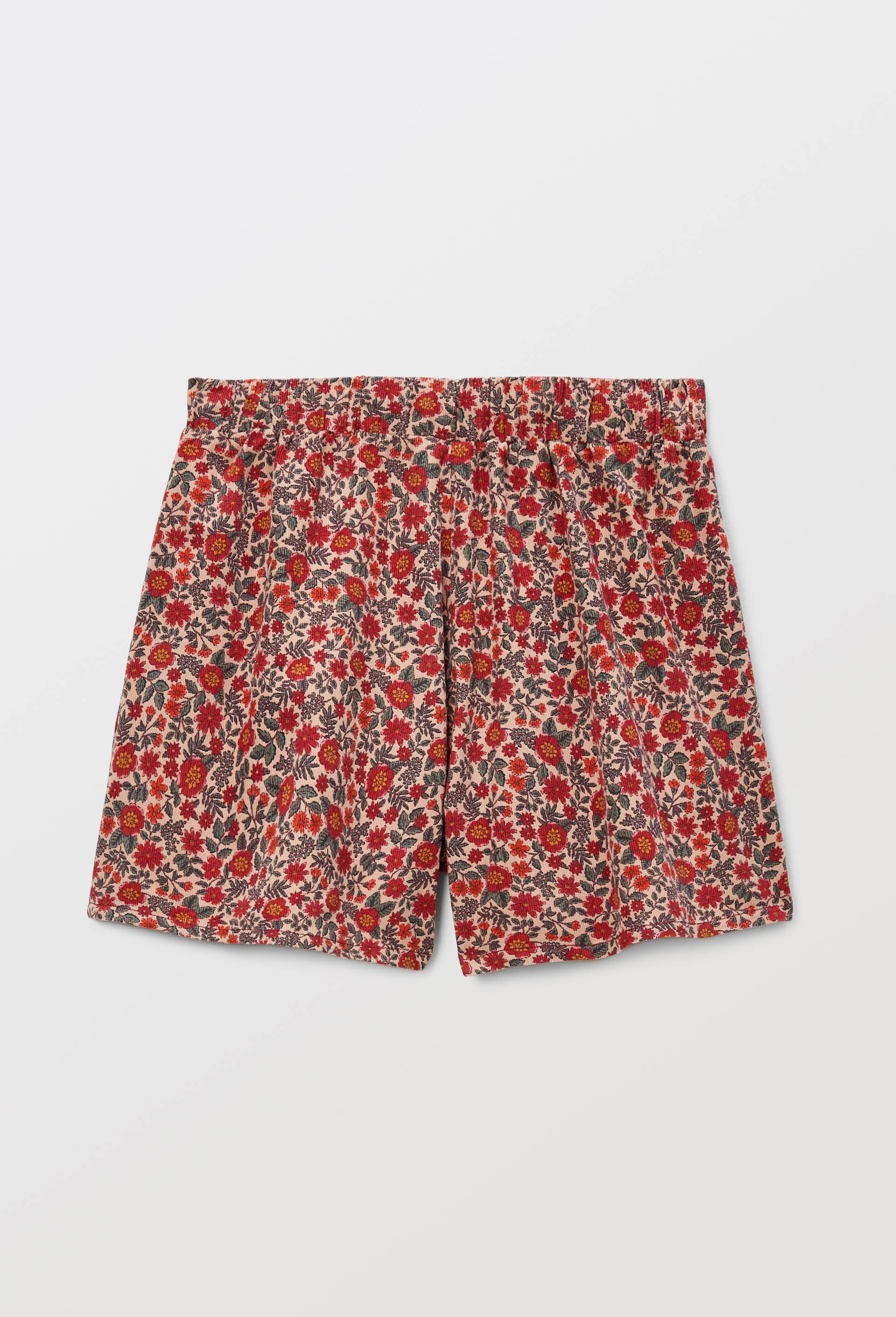 Jupe-short imprim&eacute; pliss&eacute;e, Beige, large image number 1