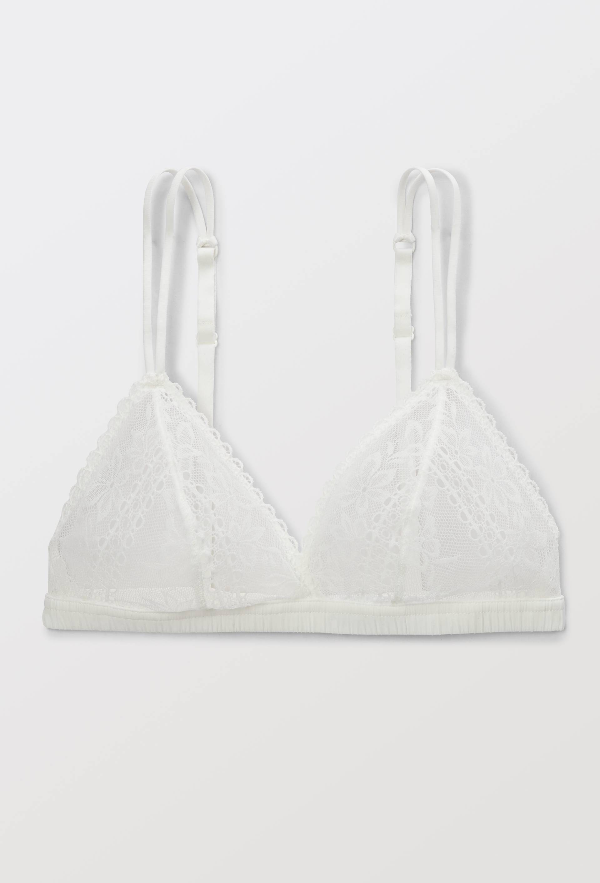 Soutien-gorge triangle DOLORES en dentelle, Ecru, large image number 2