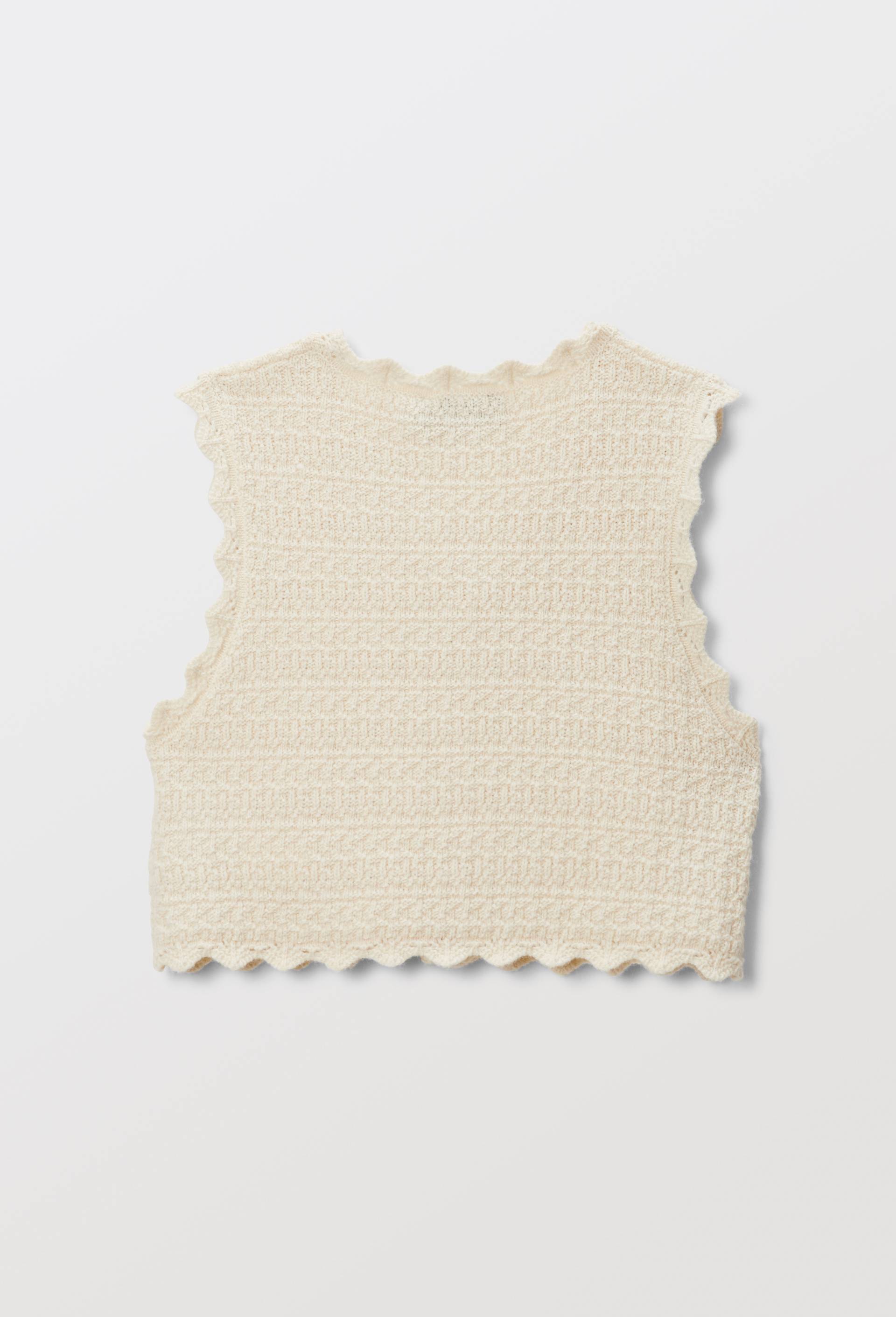 Gilet sans manches contenant de la laine, Beige clair, large image number 1.0
