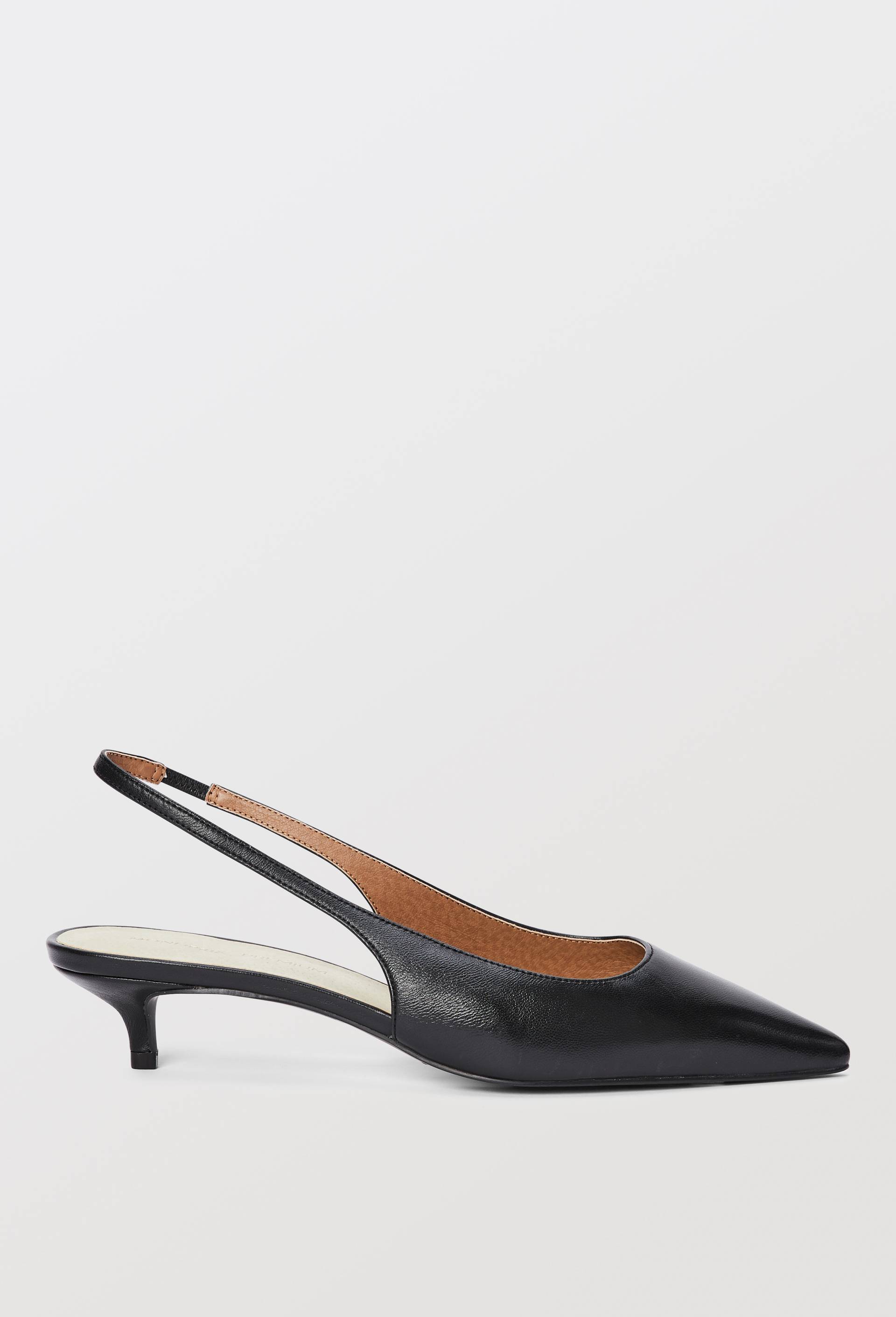 Slingback en cuir - MONOPRIX PREMIUM - Modalova