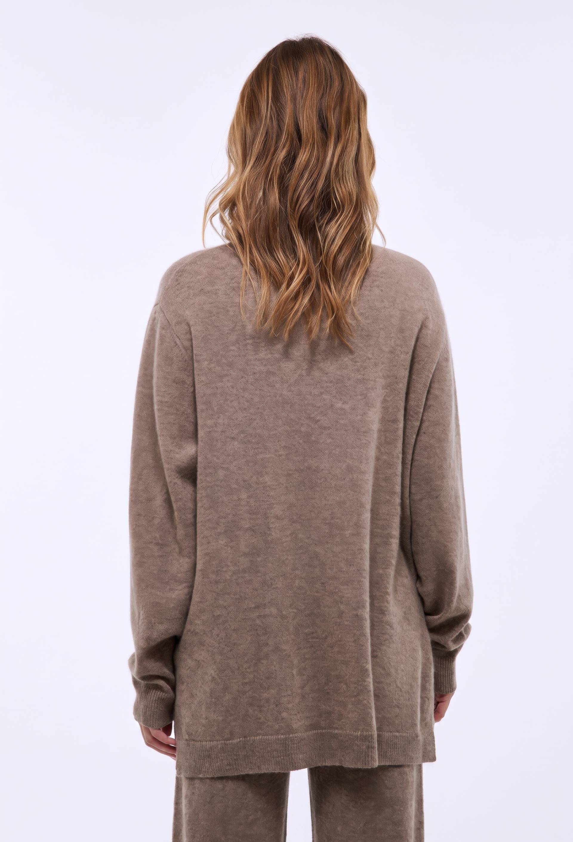 Cardigan uni en cachemire, Beige, large image number 1