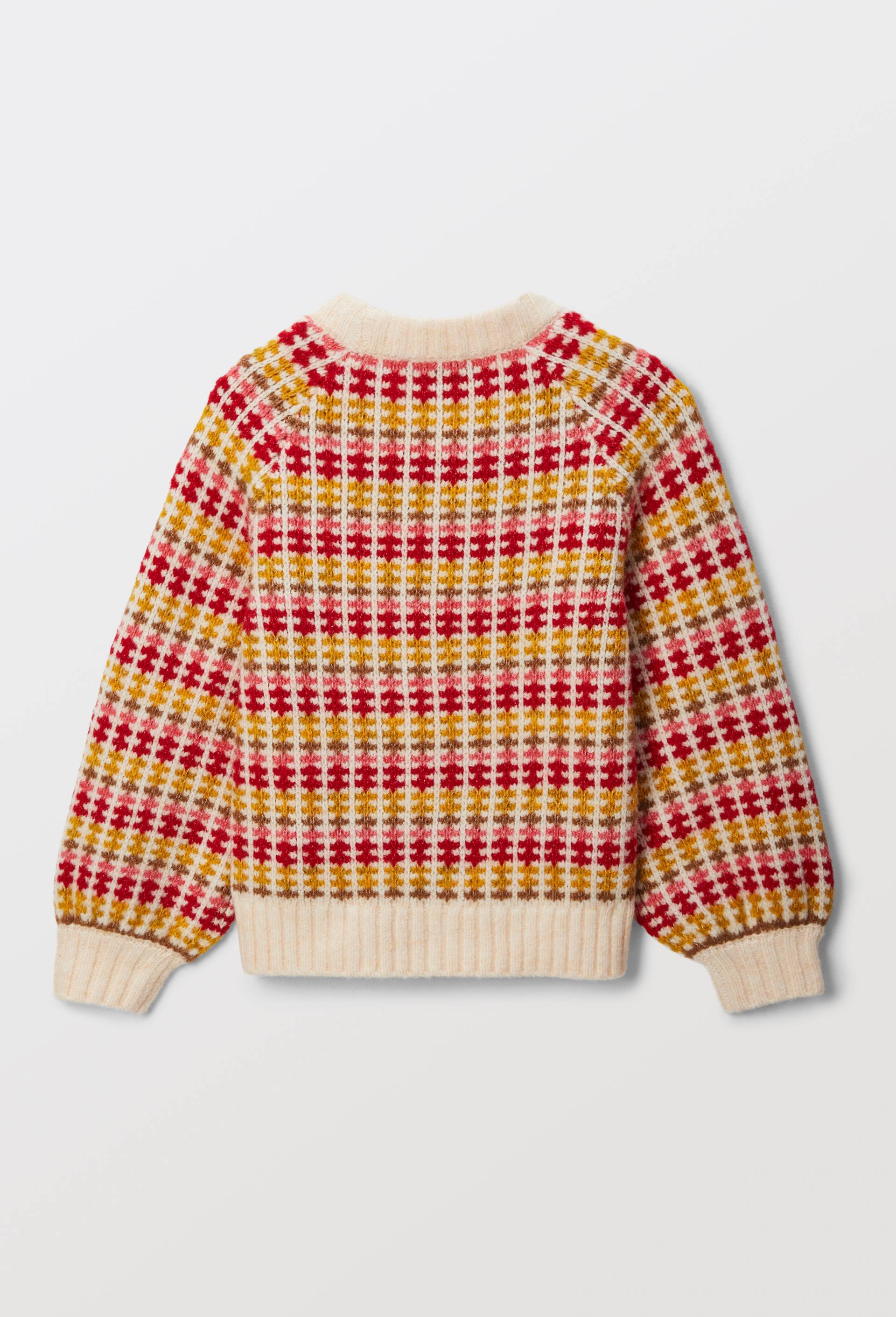 Pull multicolore contenant de la laine, Beige clair, large image number 2.0
