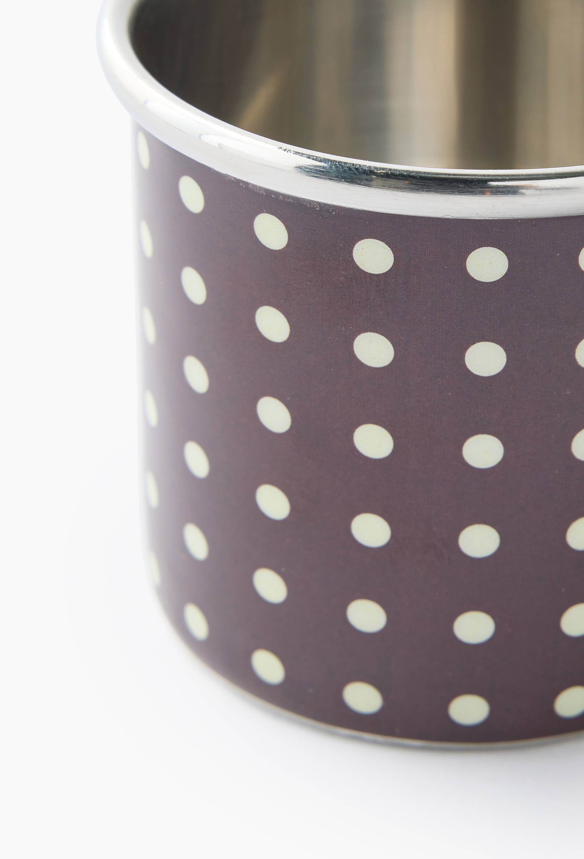 Tasse finition imprim&eacute;e, 19cl, en m&eacute;tal, Rouge fonc&eacute;, large image number 1.0