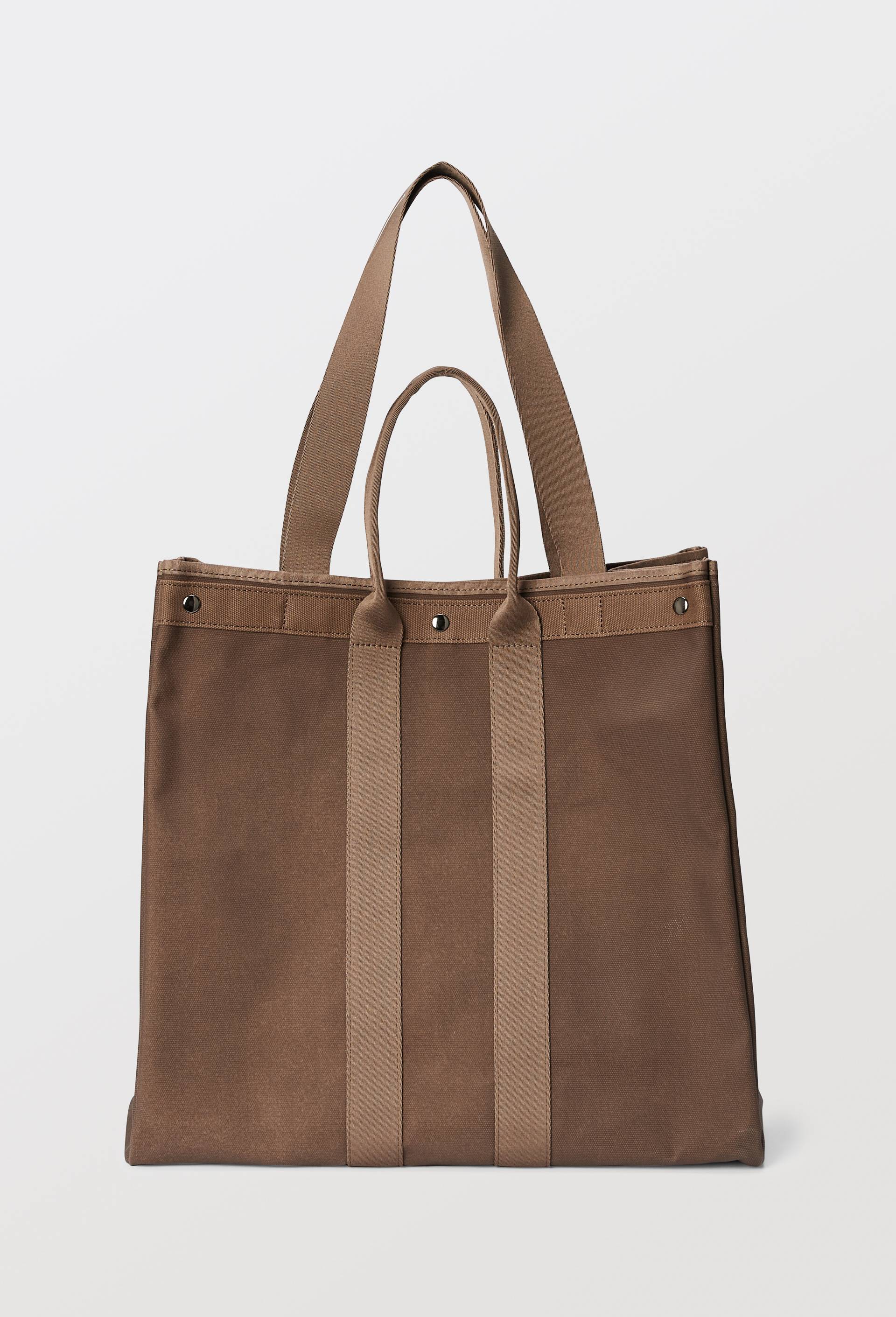 Cabas en toile enduite - MONOPRIX - Modalova