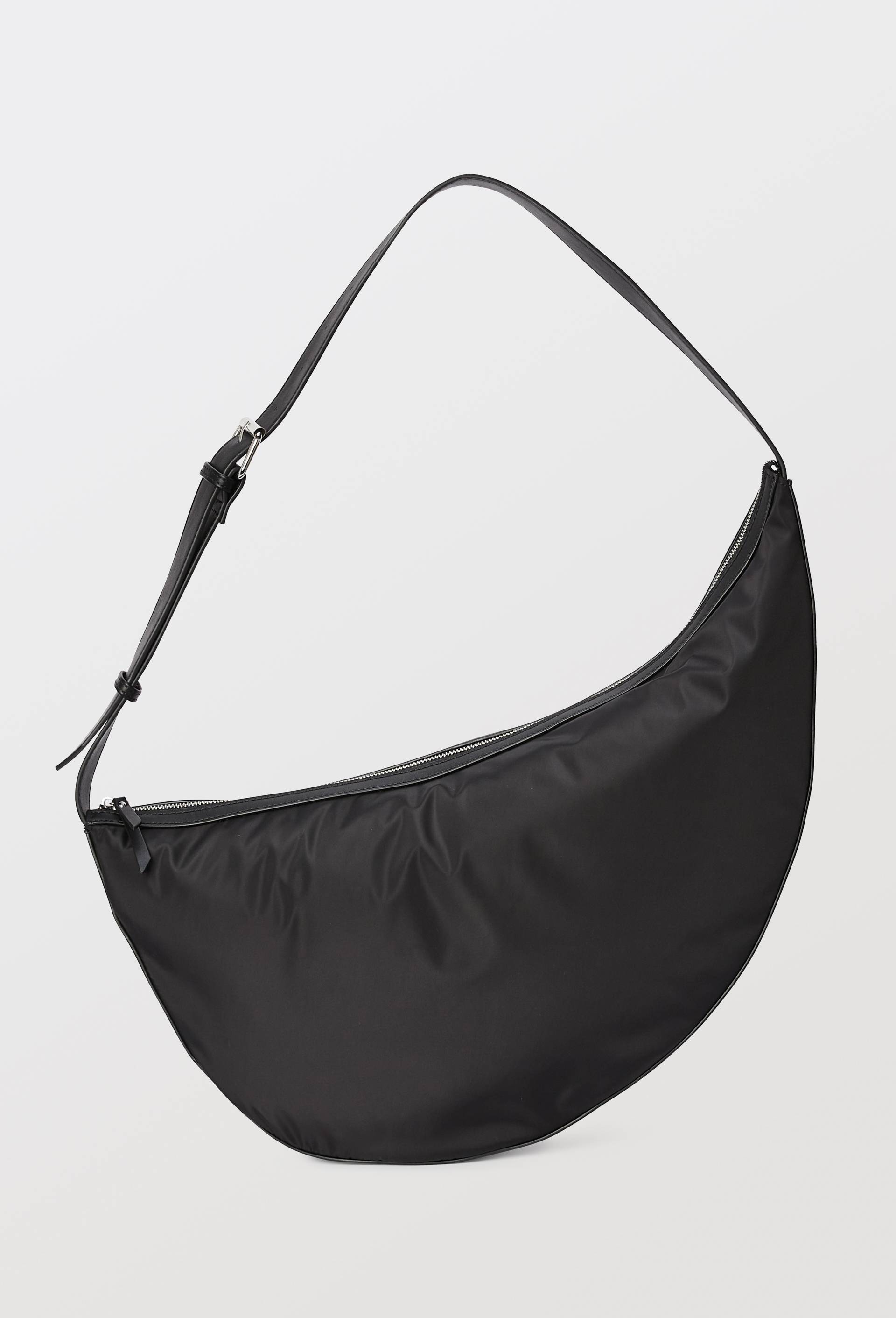Sac asym&eacute;trique port&eacute; travers, Noir, swatch image