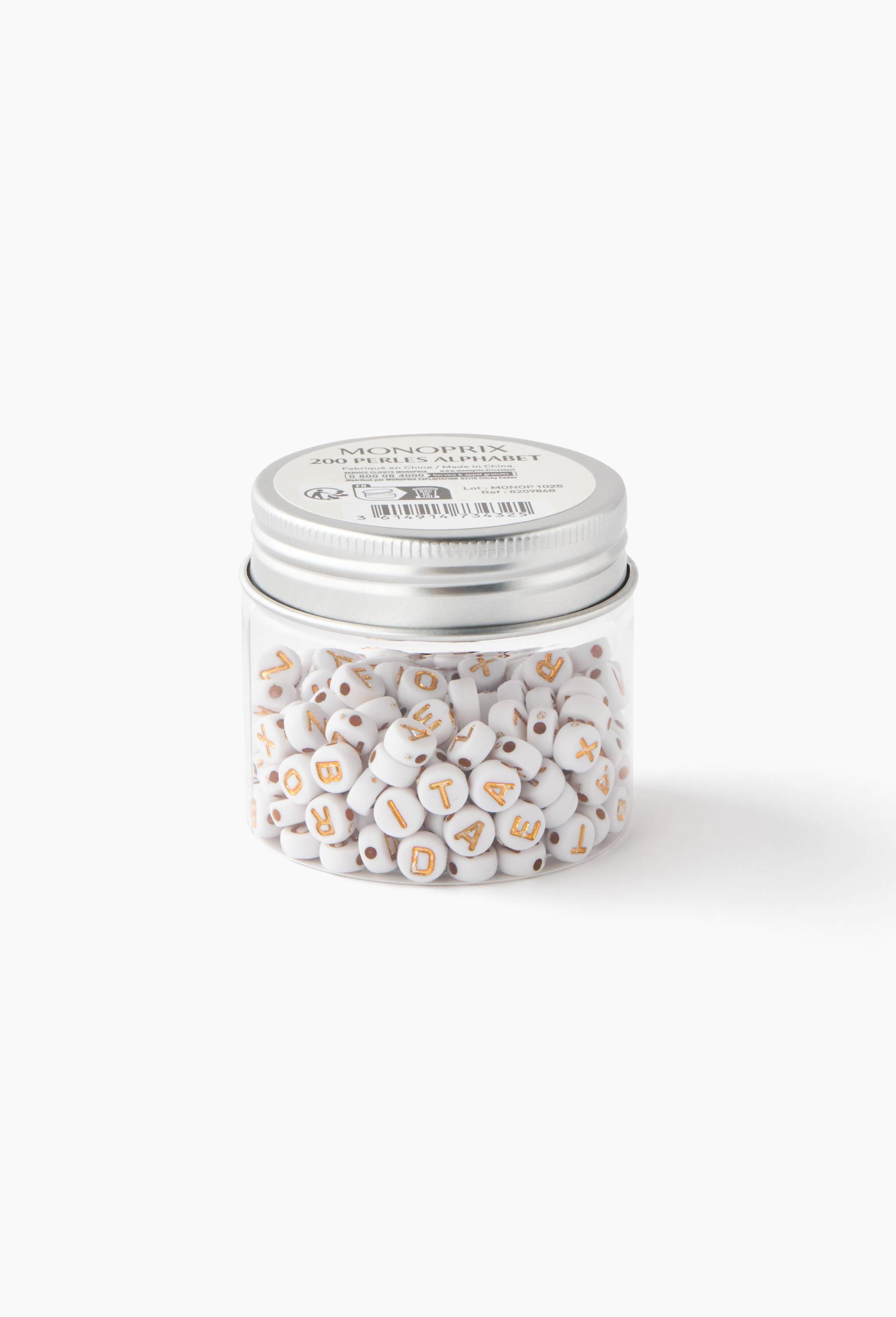 Pot de perles blanches, , large image number 0.0