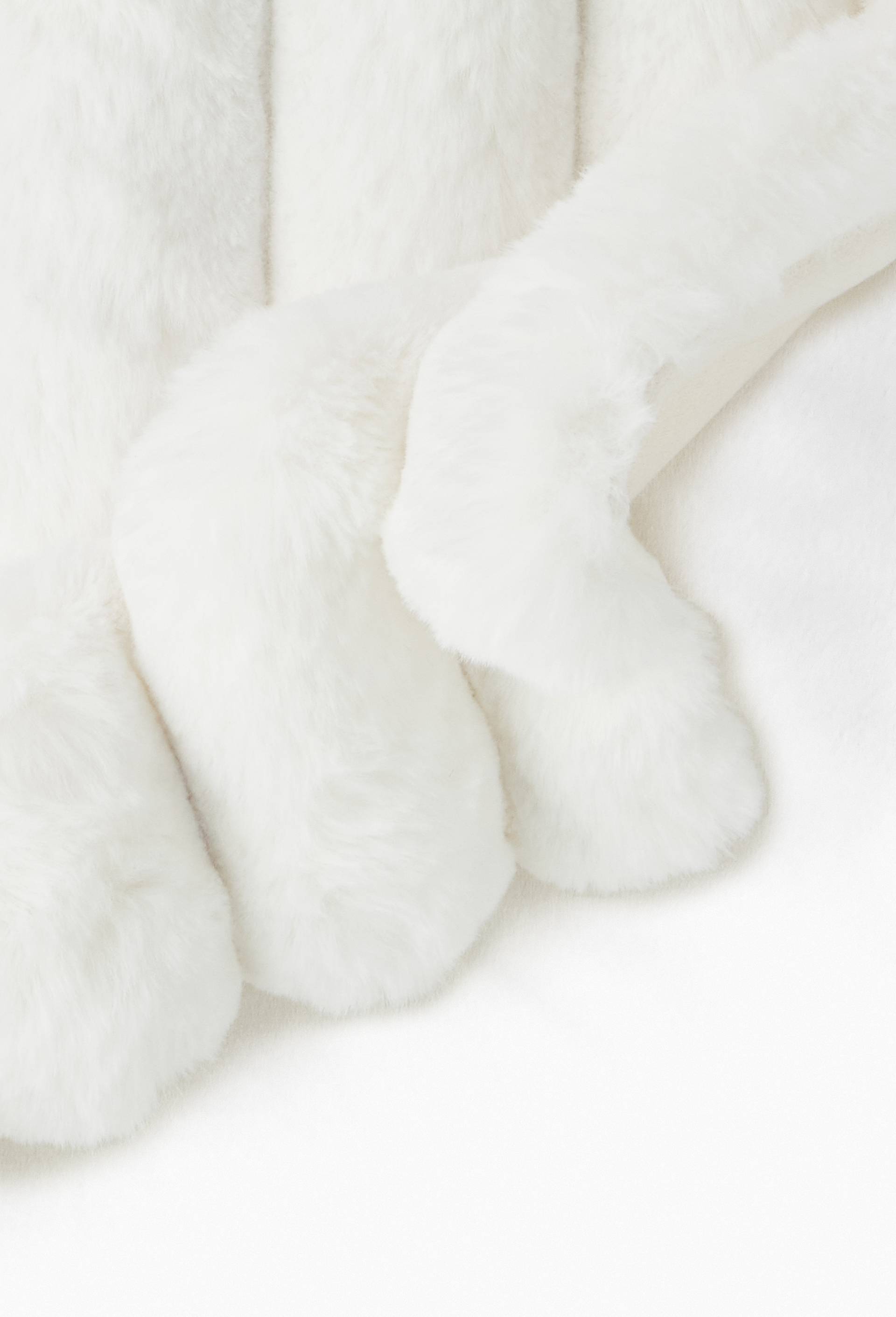 Plaid lapin premium, 130x170cm, polyester recycl&eacute;, Ecru, large image number 2.0