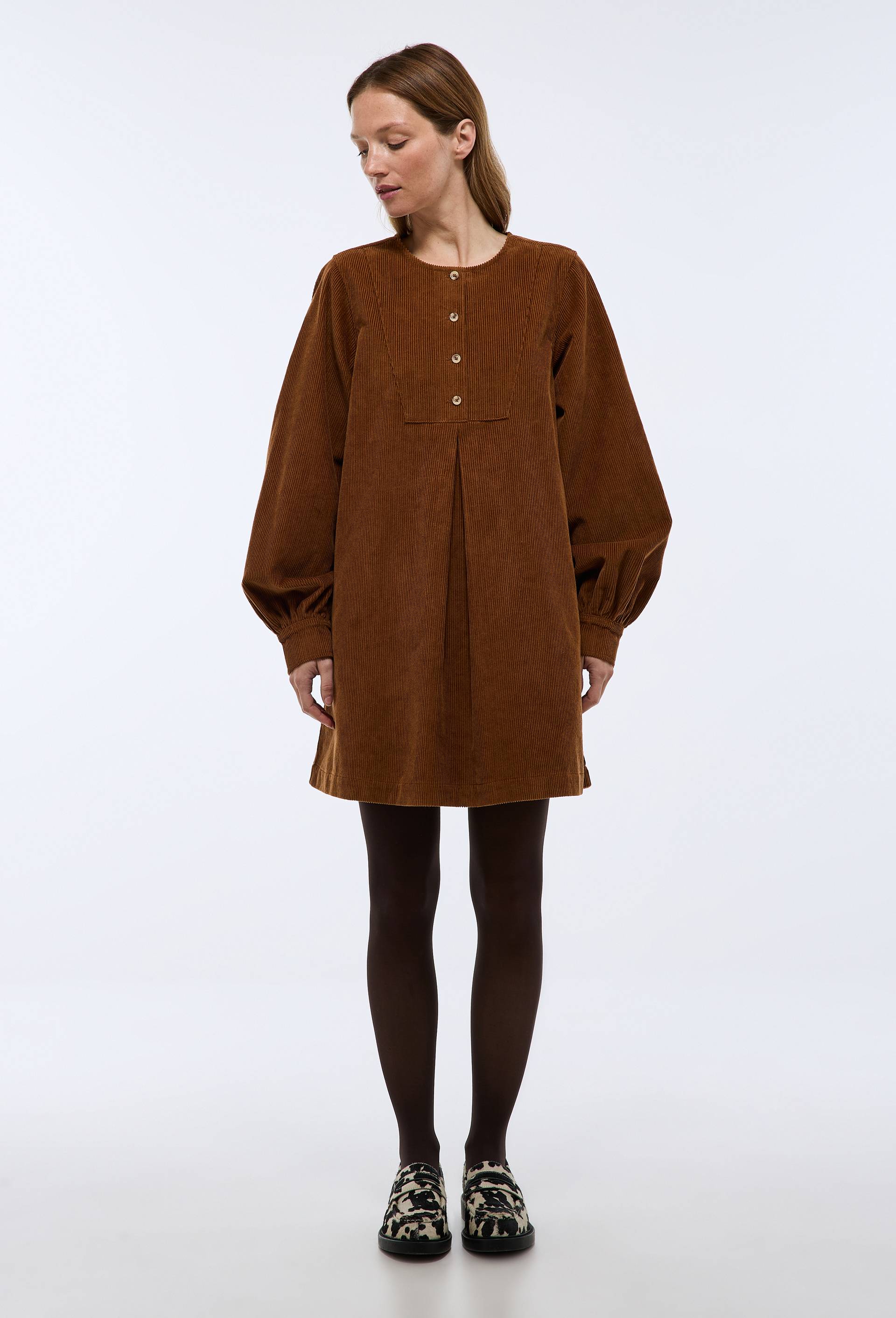 Robe courte en velours en coton BIO GOTS - MONOPRIX - Modalova