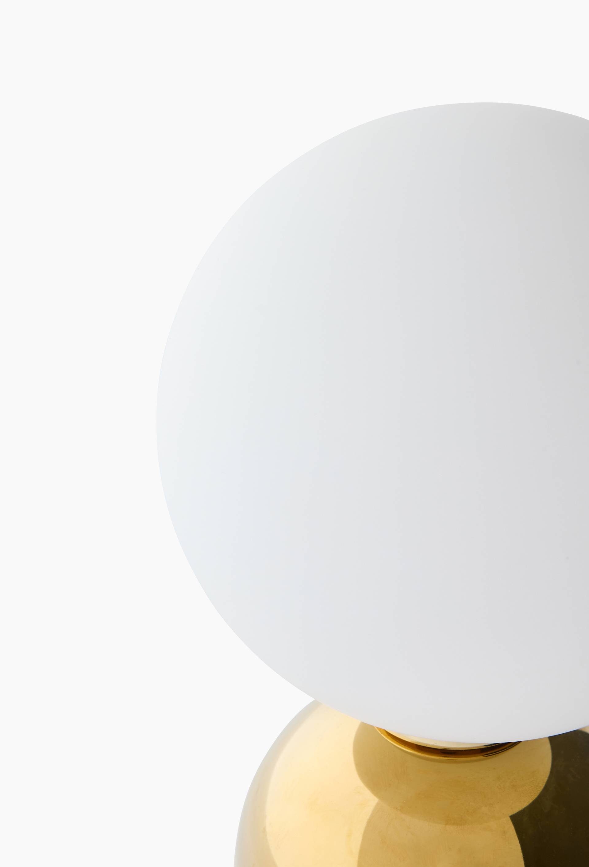 Lampe boule, 12xH22cm, en m&eacute;tal, Or, large image number 1