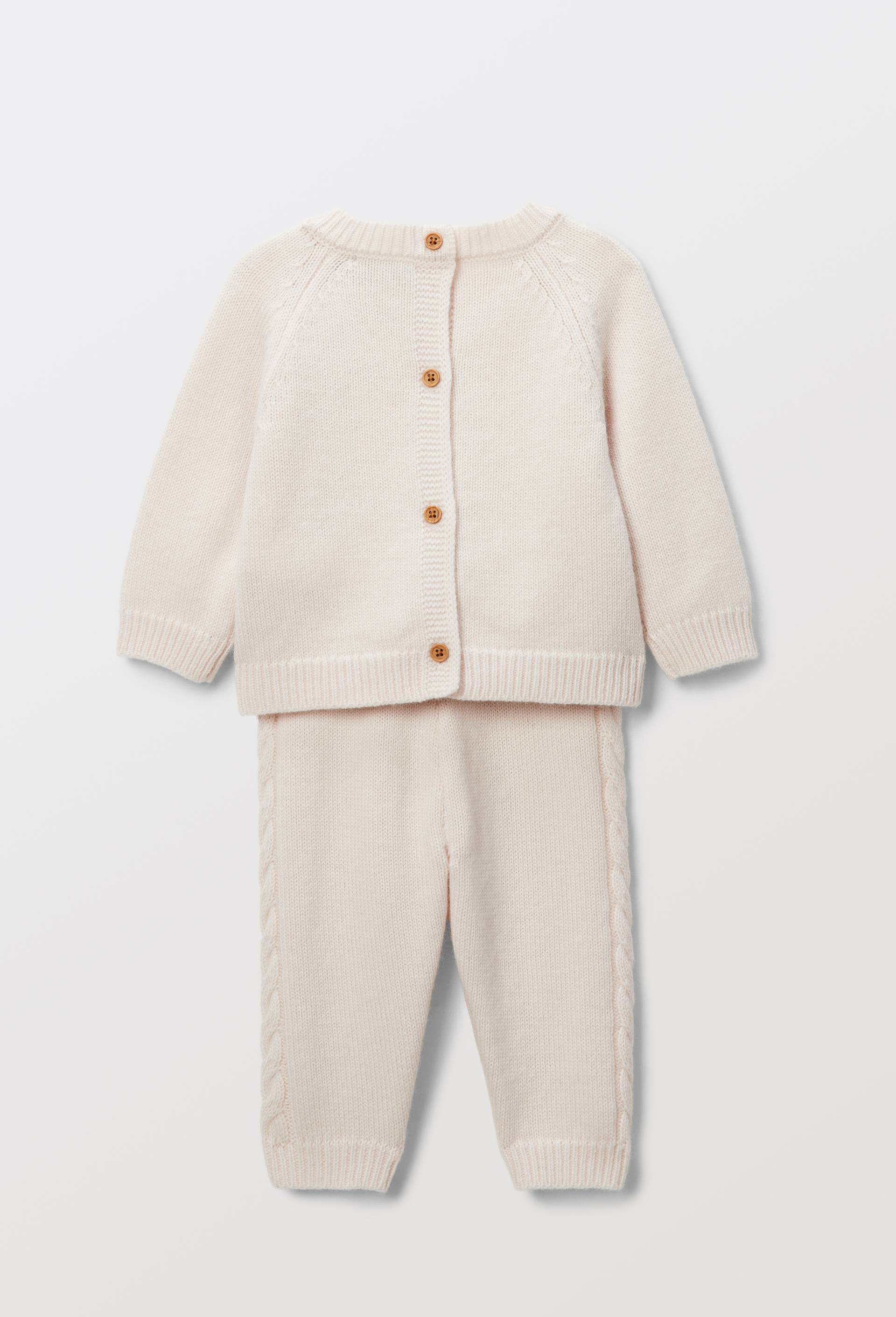 Ensemble pull et pantalon en tricot contenant de la laine, Beige clair, large image number 2.0
