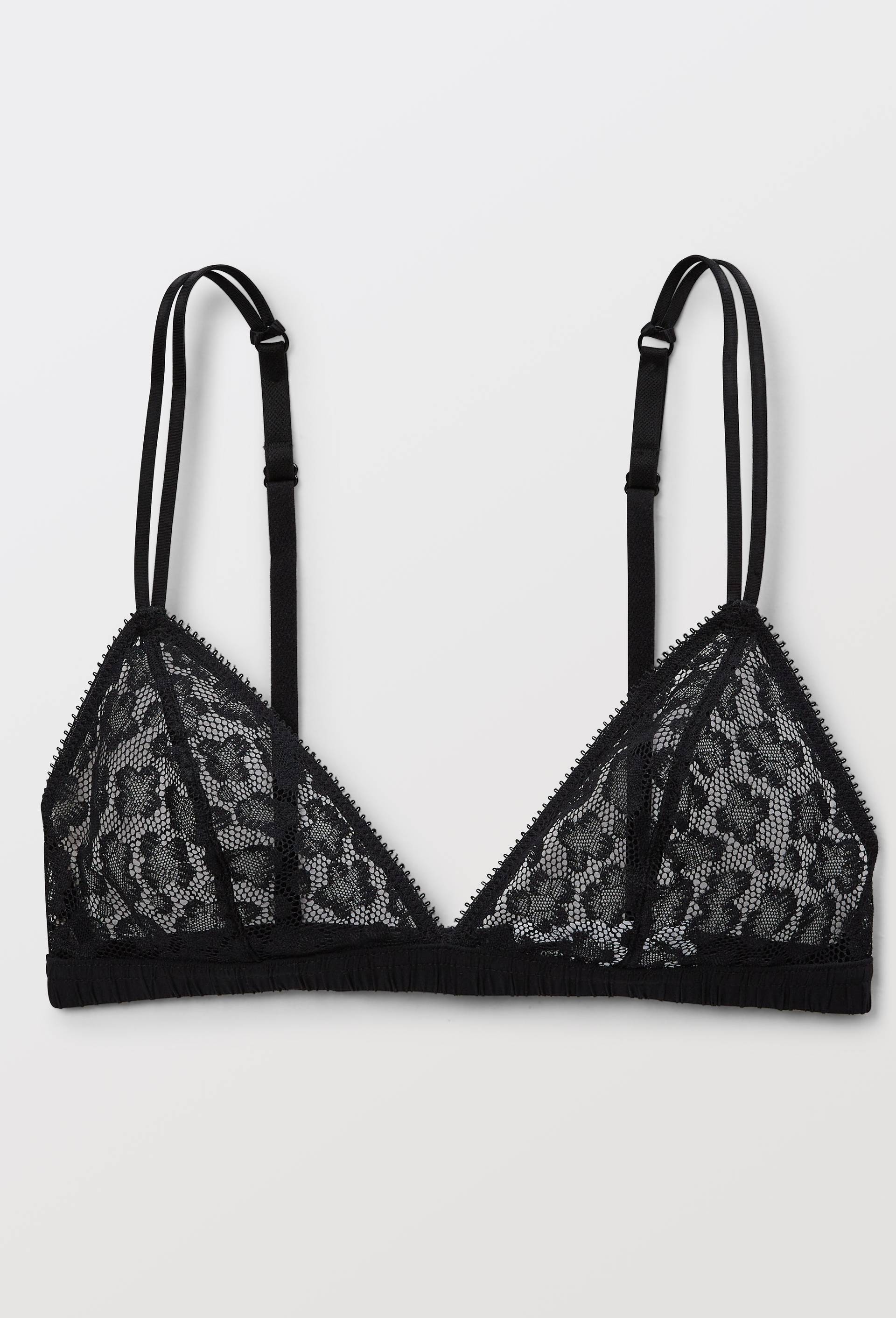 Soutien-gorge triangle AMBRE en dentelle, Noir, large image number 3