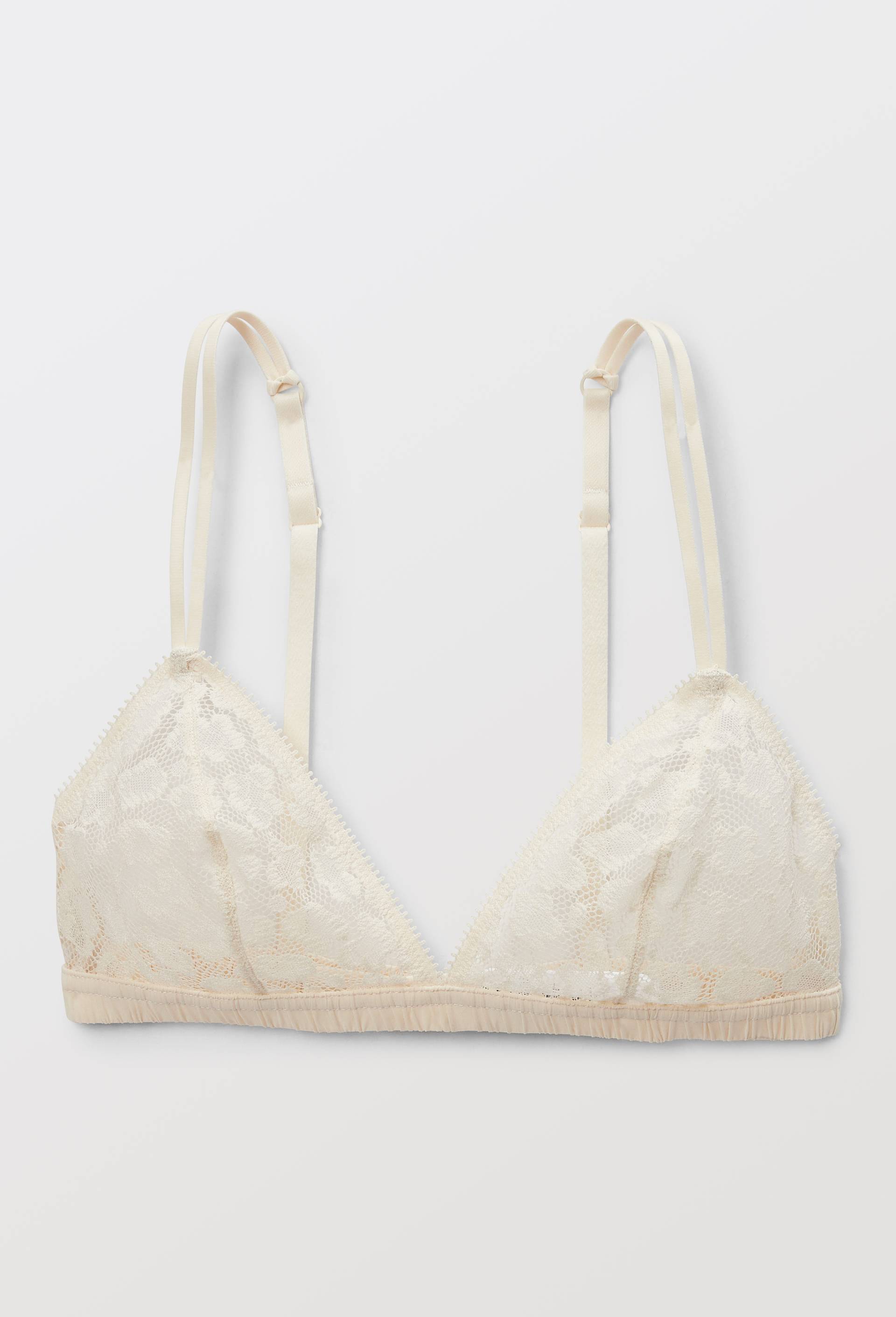 Soutien-gorge triangle AMBRE en dentelle, Ecru, large image number 2.0