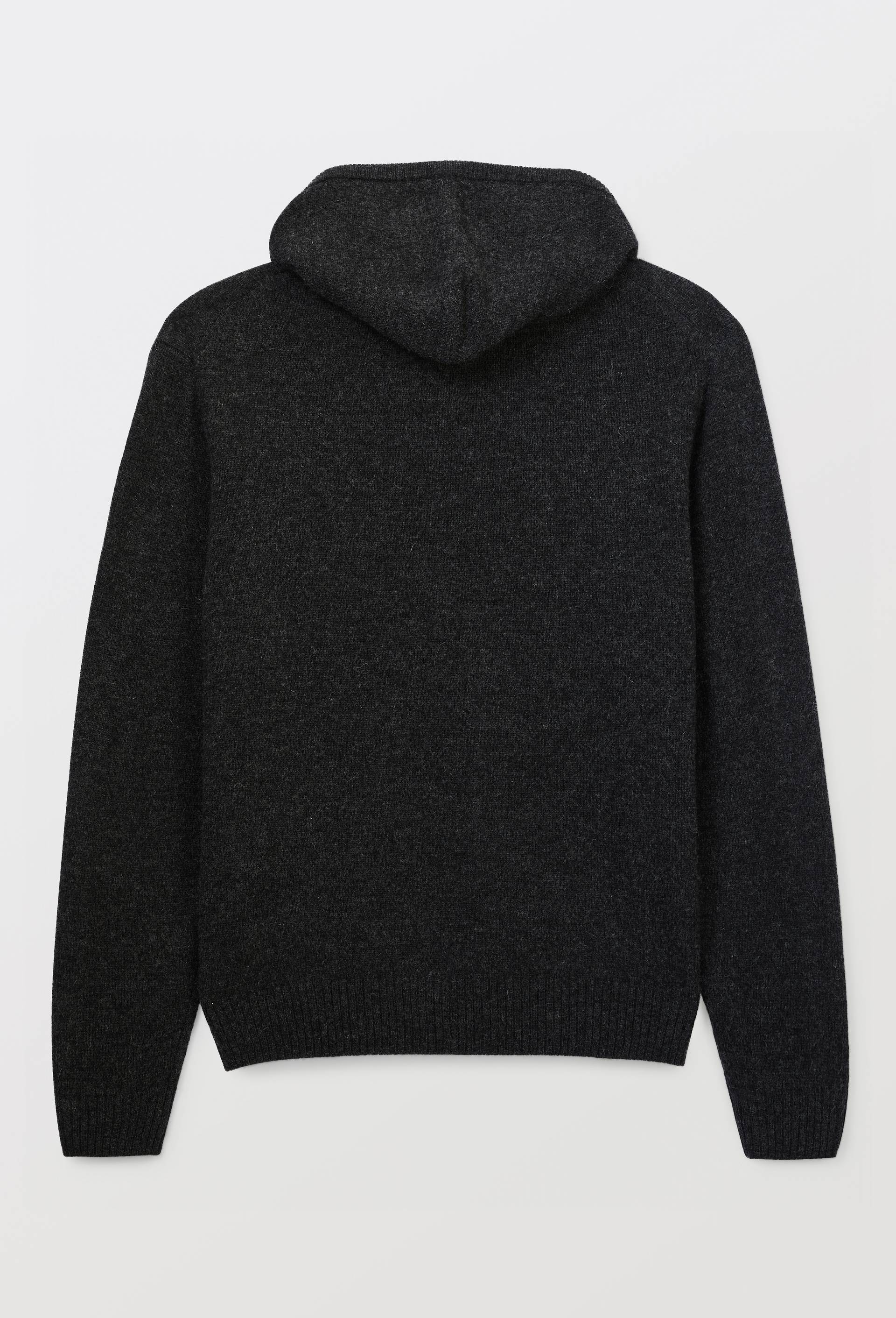 Pull &agrave; capuche en laine, Gris fonc&eacute;, large image number 3