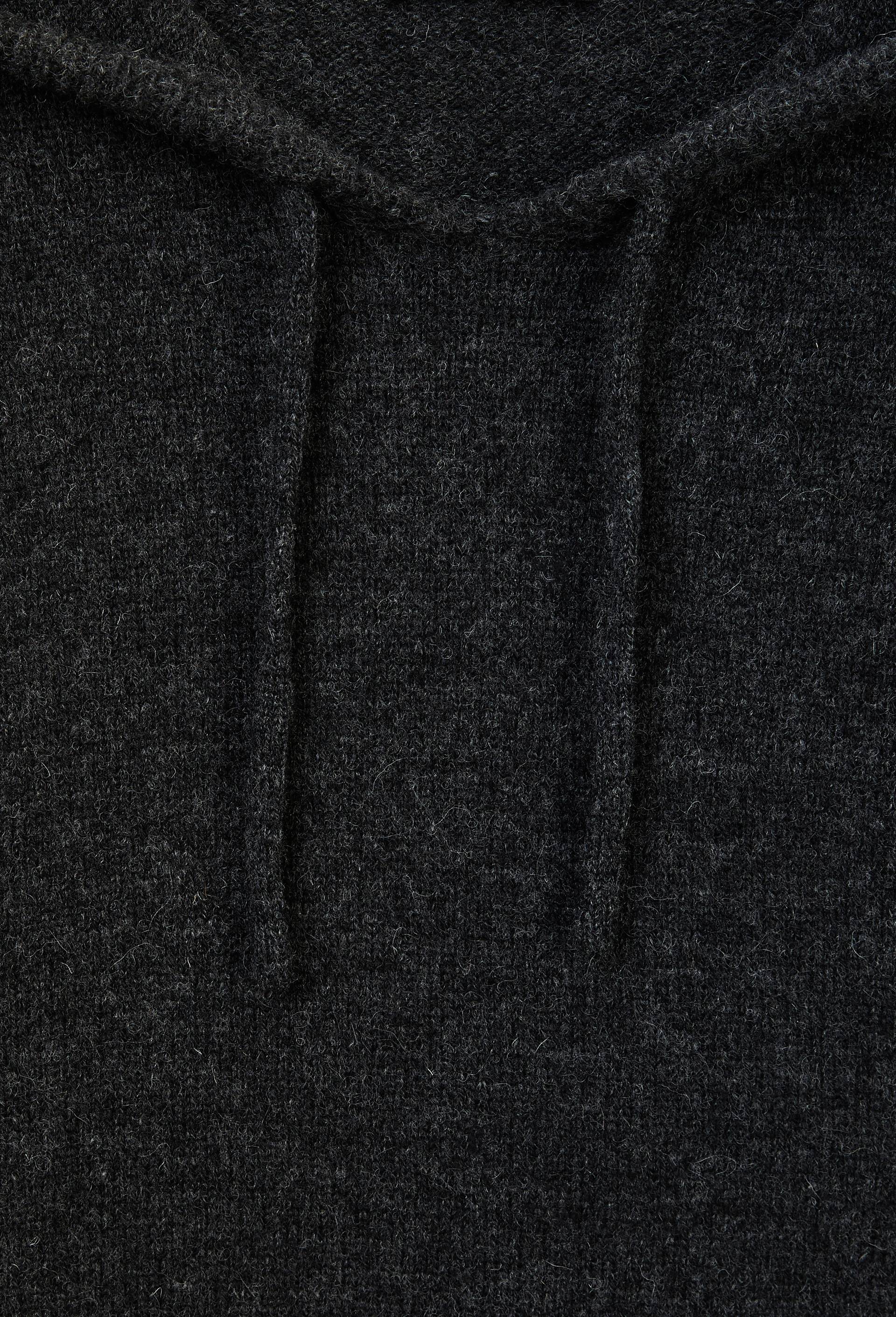 Pull &agrave; capuche en laine, Gris fonc&eacute;, large image number 4.0