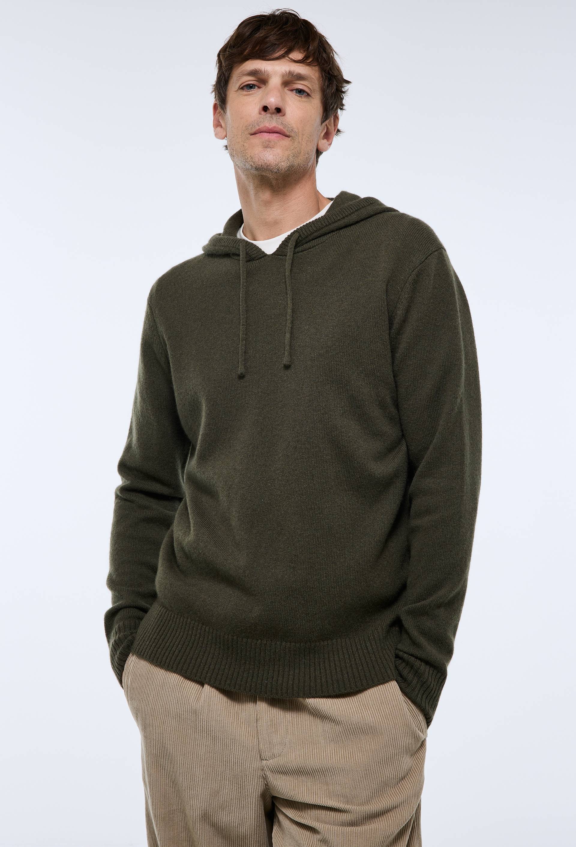 Pull à capuche en laine - MONOPRIX - Modalova