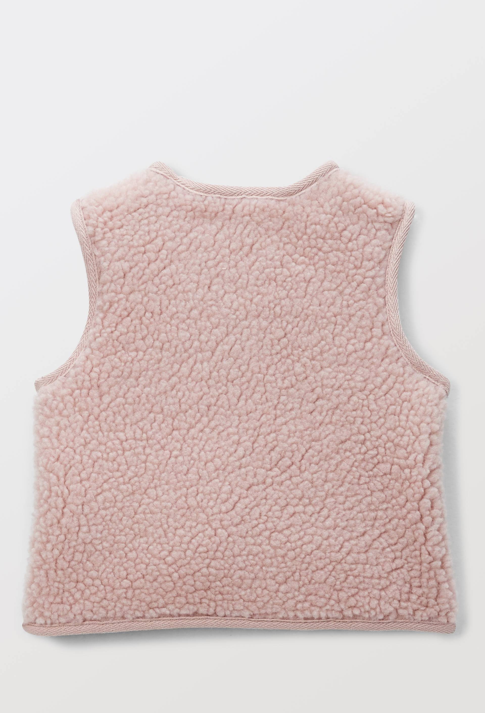 Gilet sans manches en sherpa, Rose, large image number 1