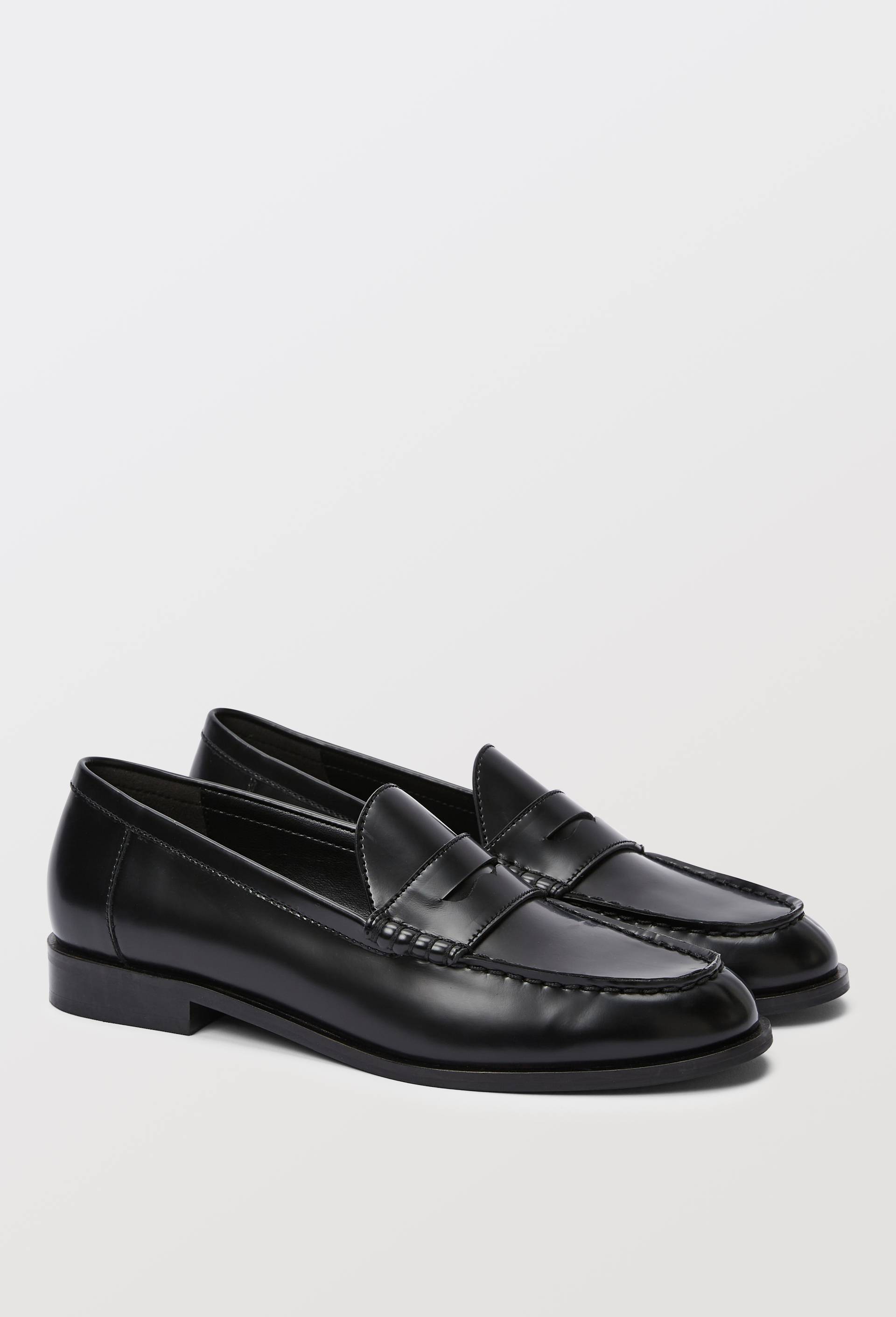 Mocassins en cuir, Noir, large image number 2