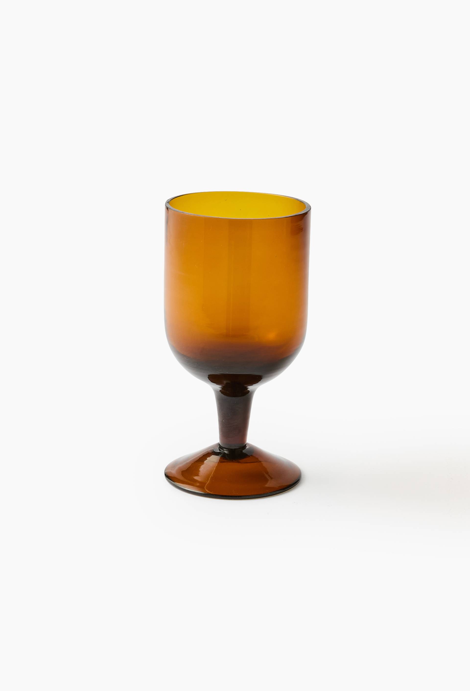 Verre &agrave; pied, 30cl, Jaune fonc&eacute;, large image number 0