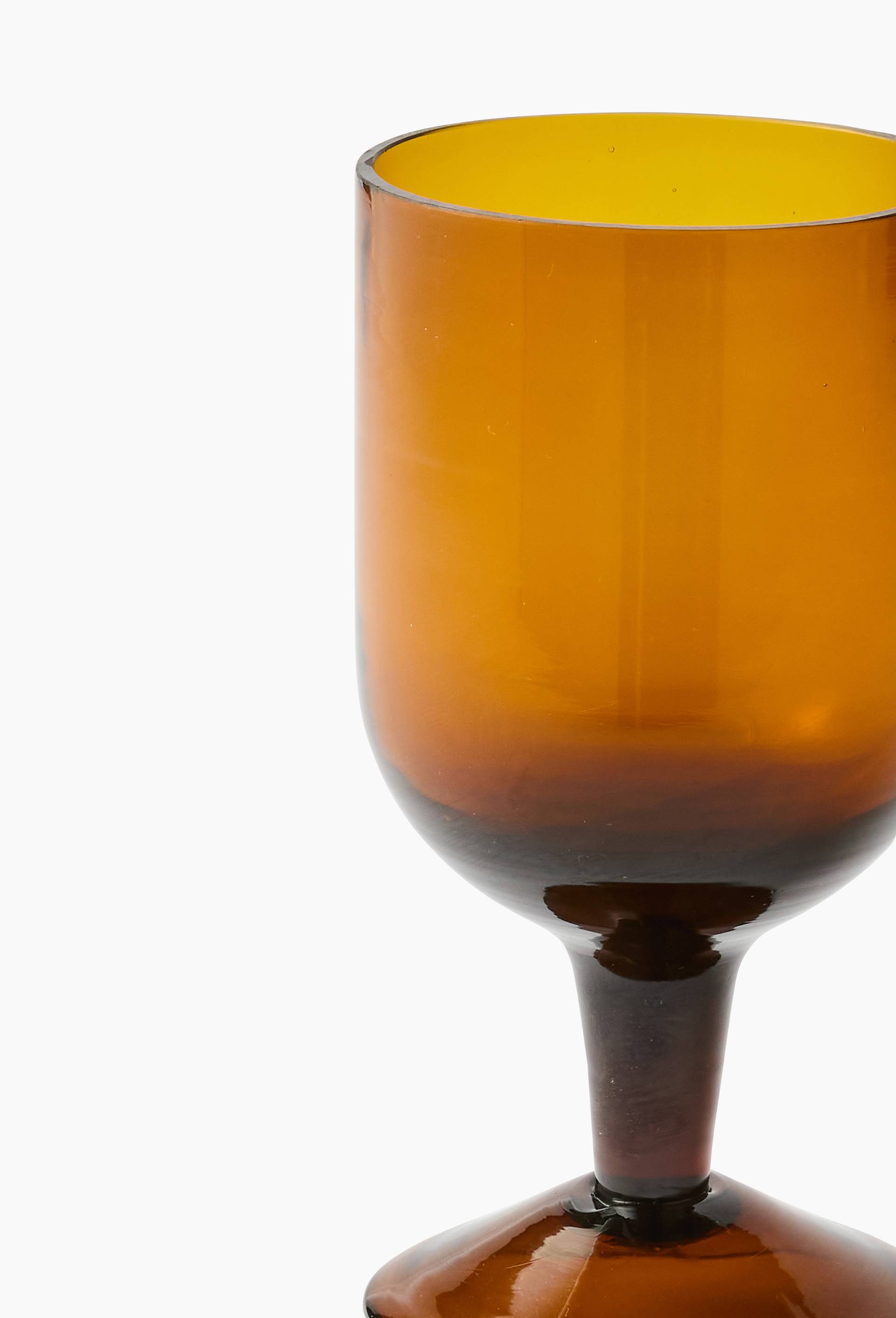 Verre &agrave; pied, 30cl, Jaune fonc&eacute;, large image number 1.0