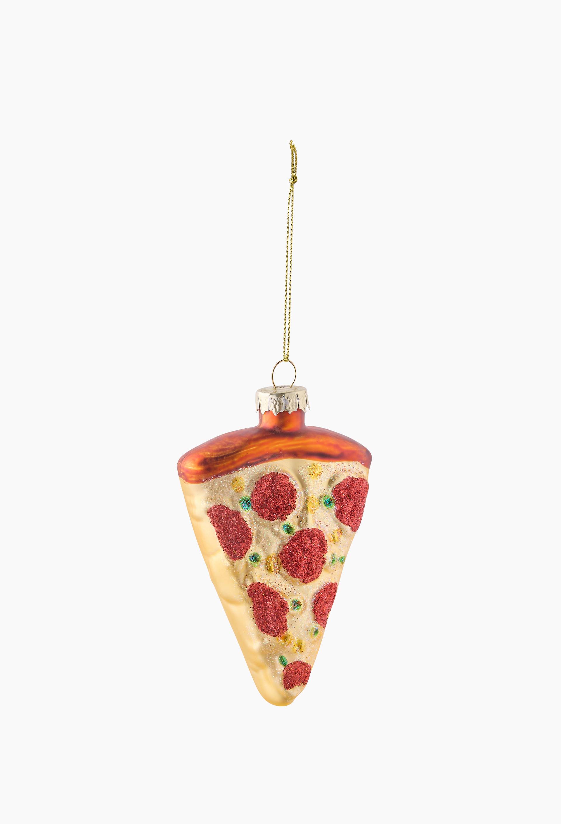 Ornement pizza, H11cm, en verre, Multicolore, large image number 1.0