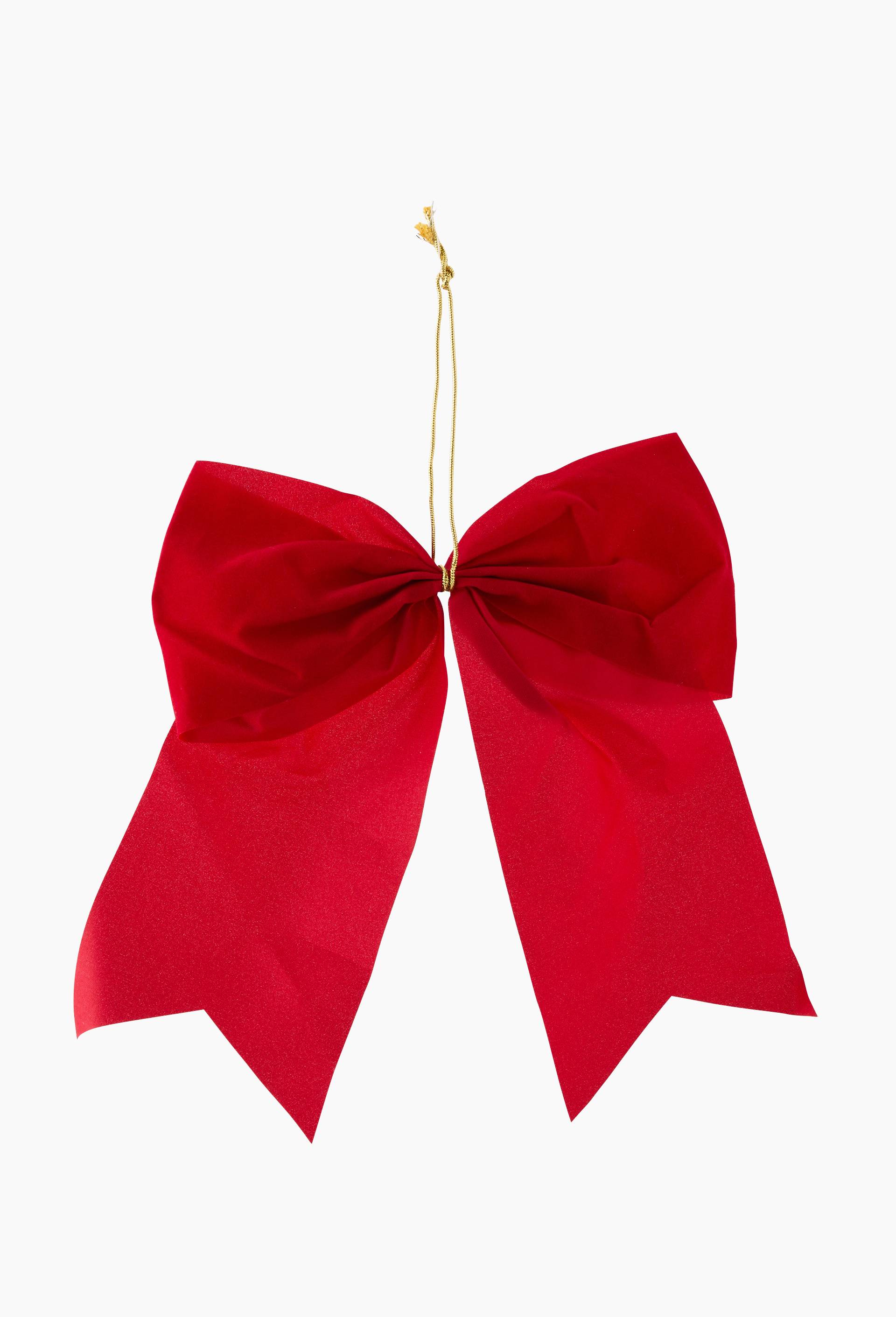 Noeud &agrave; accrocher, 10cm, en polyester, Rouge, large image number 1