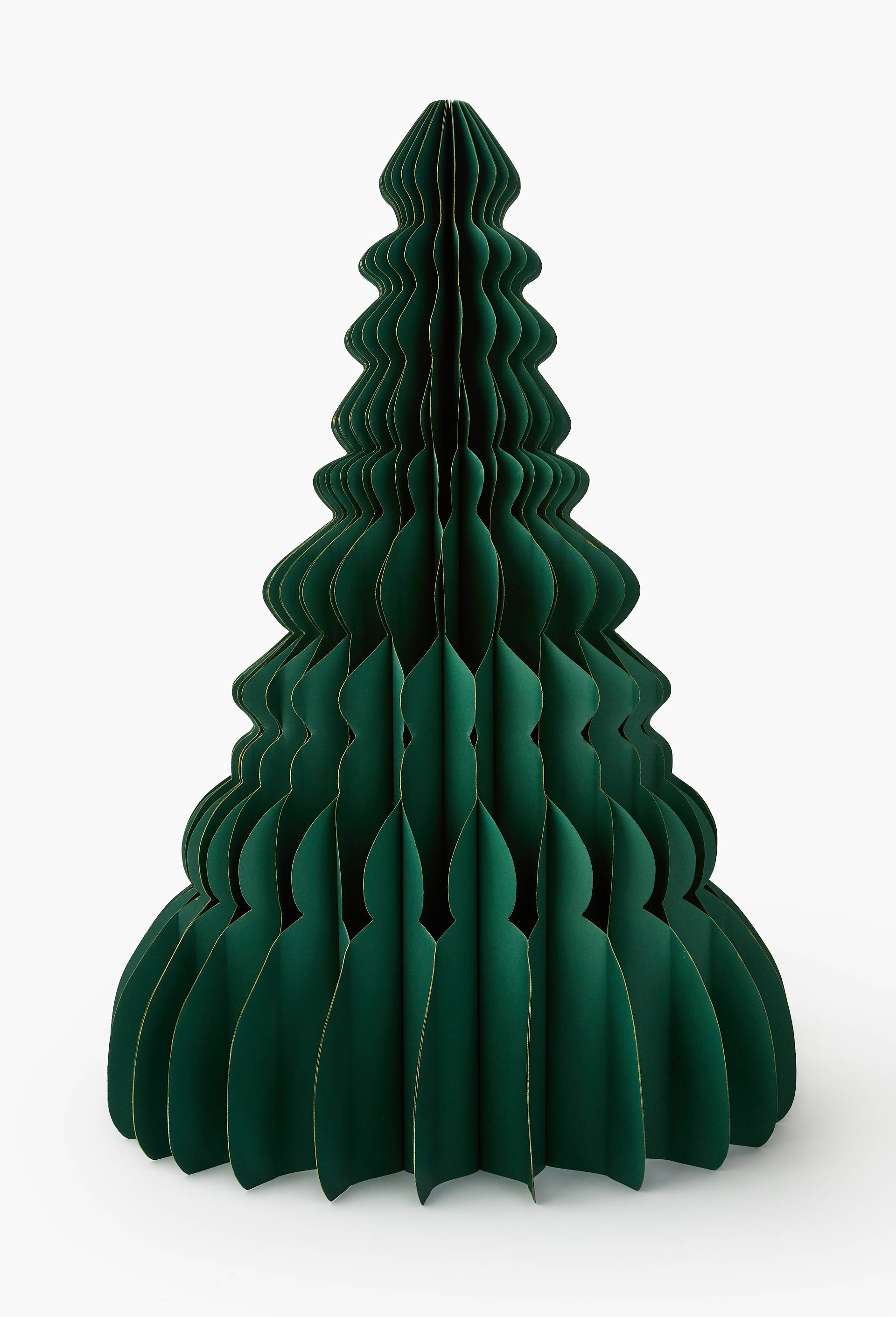 Sapin, 80cm, en papier, Vert fonc&eacute;, large image number 0.0