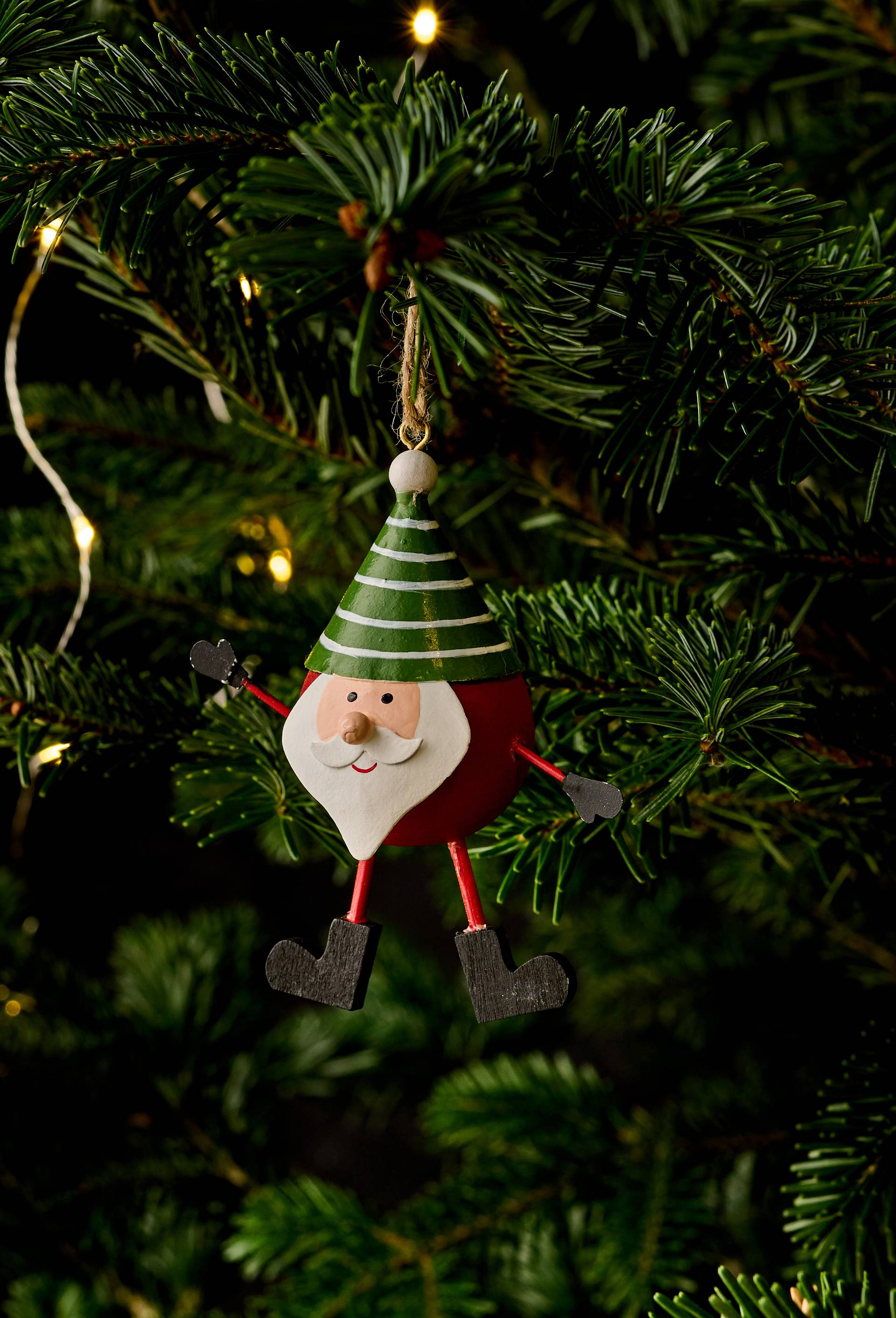 Ornement P&egrave;re No&euml;l, 9cm, en m&eacute;tal, Multicolore, large image number 0