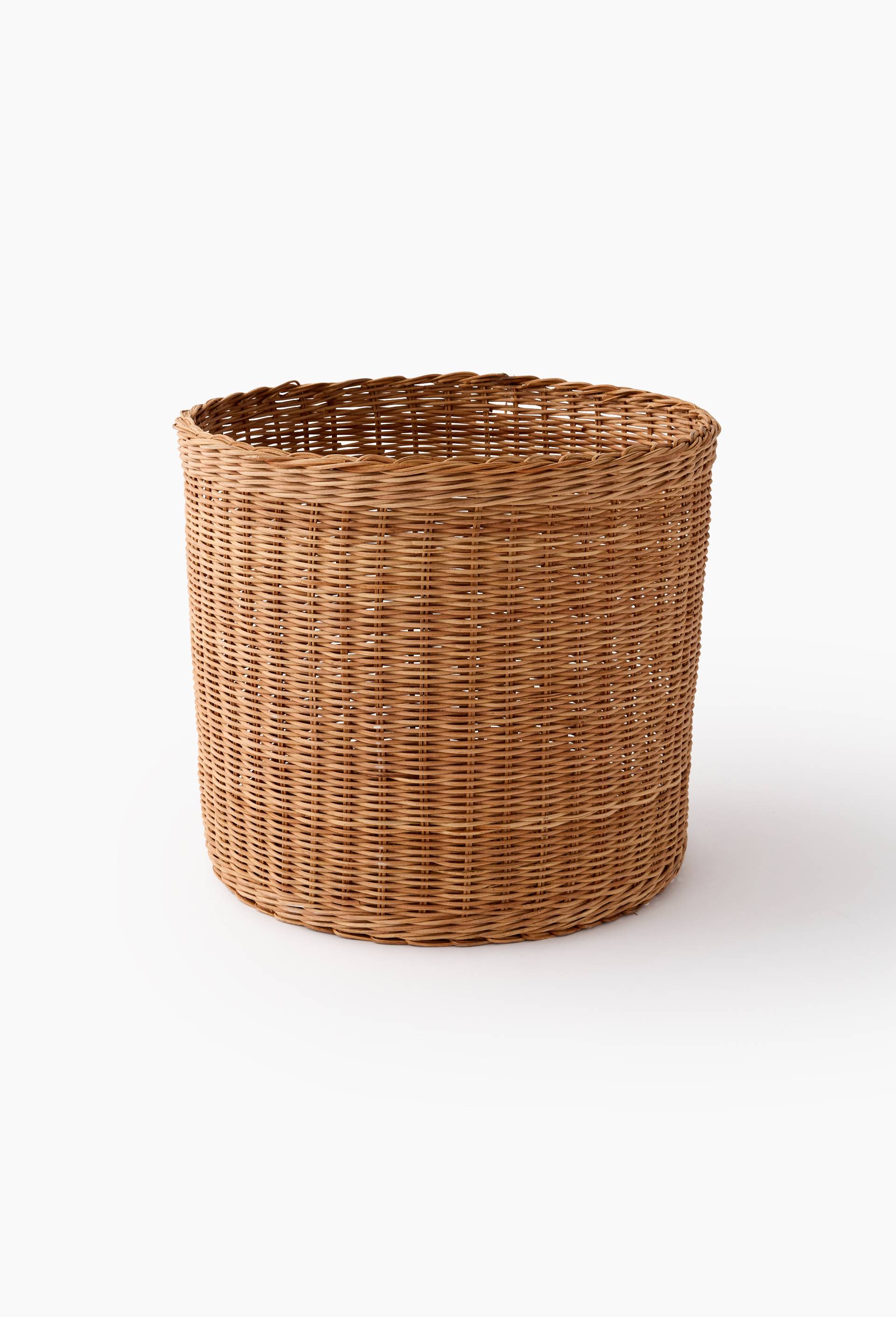 Panier droit, en rotin, Beige clair, large image number 0