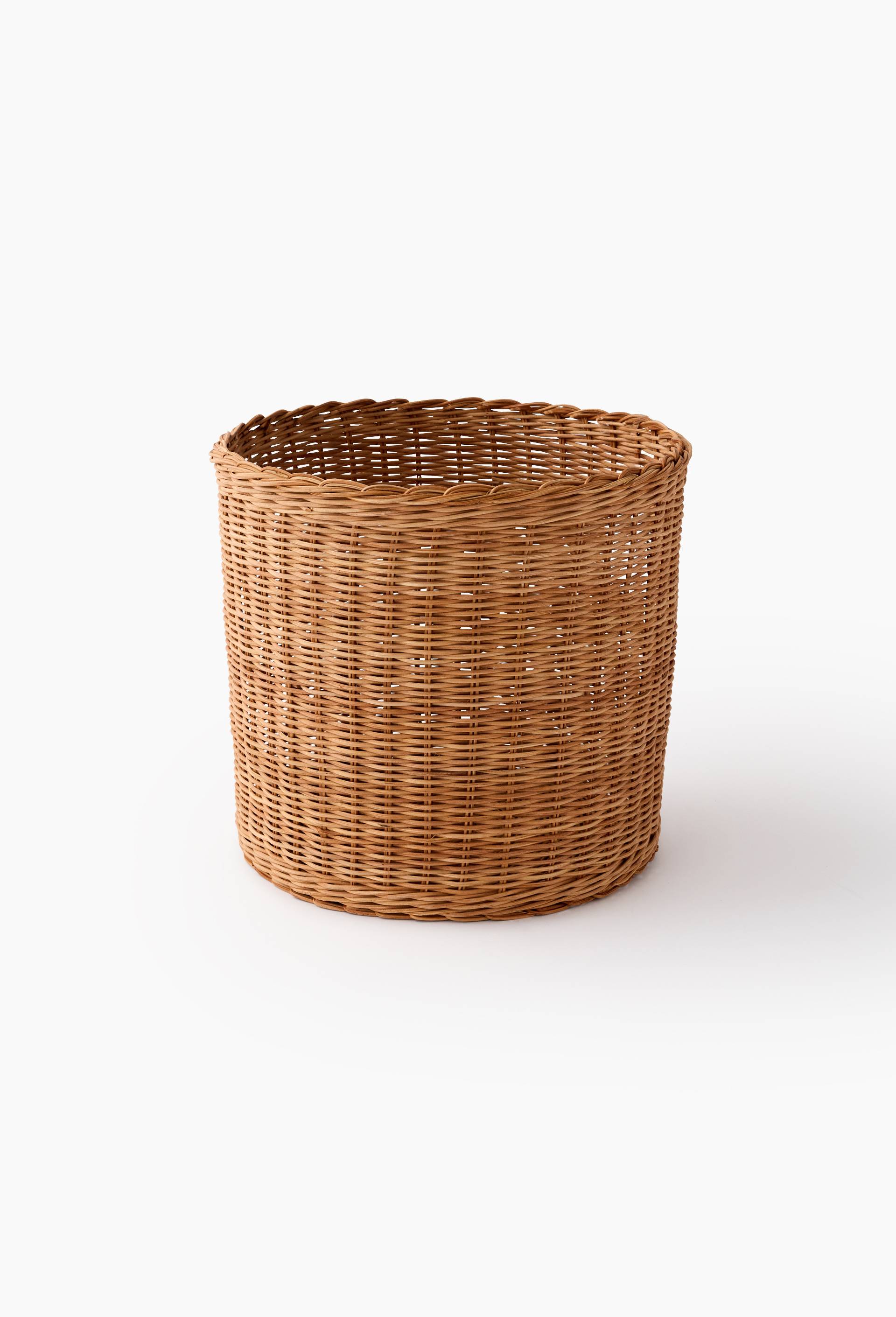 Panier droit, en rotin, Beige clair, large image number 1