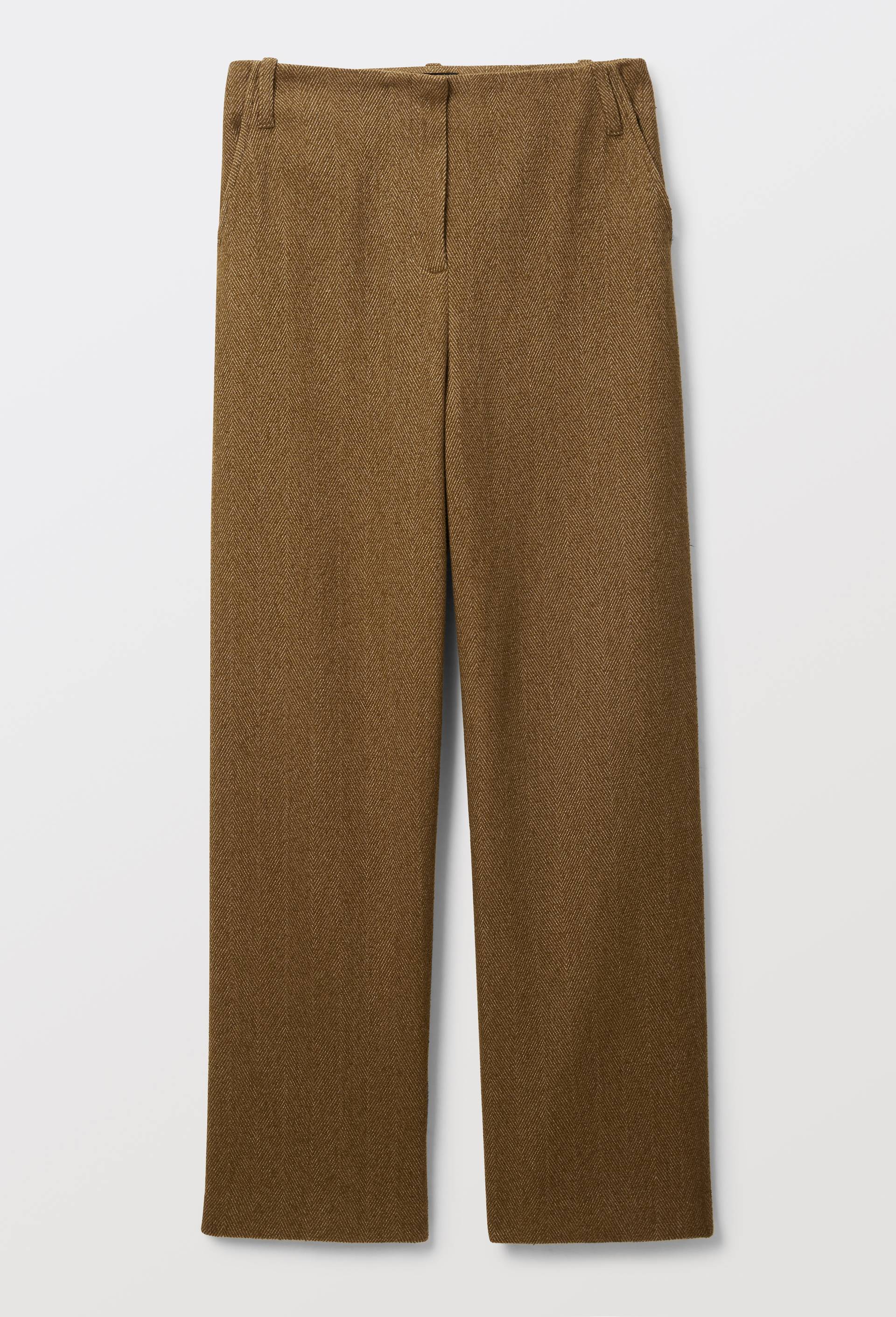 Pantalon fluide en chevron, Jaune fonc&eacute;, large image number 2.0