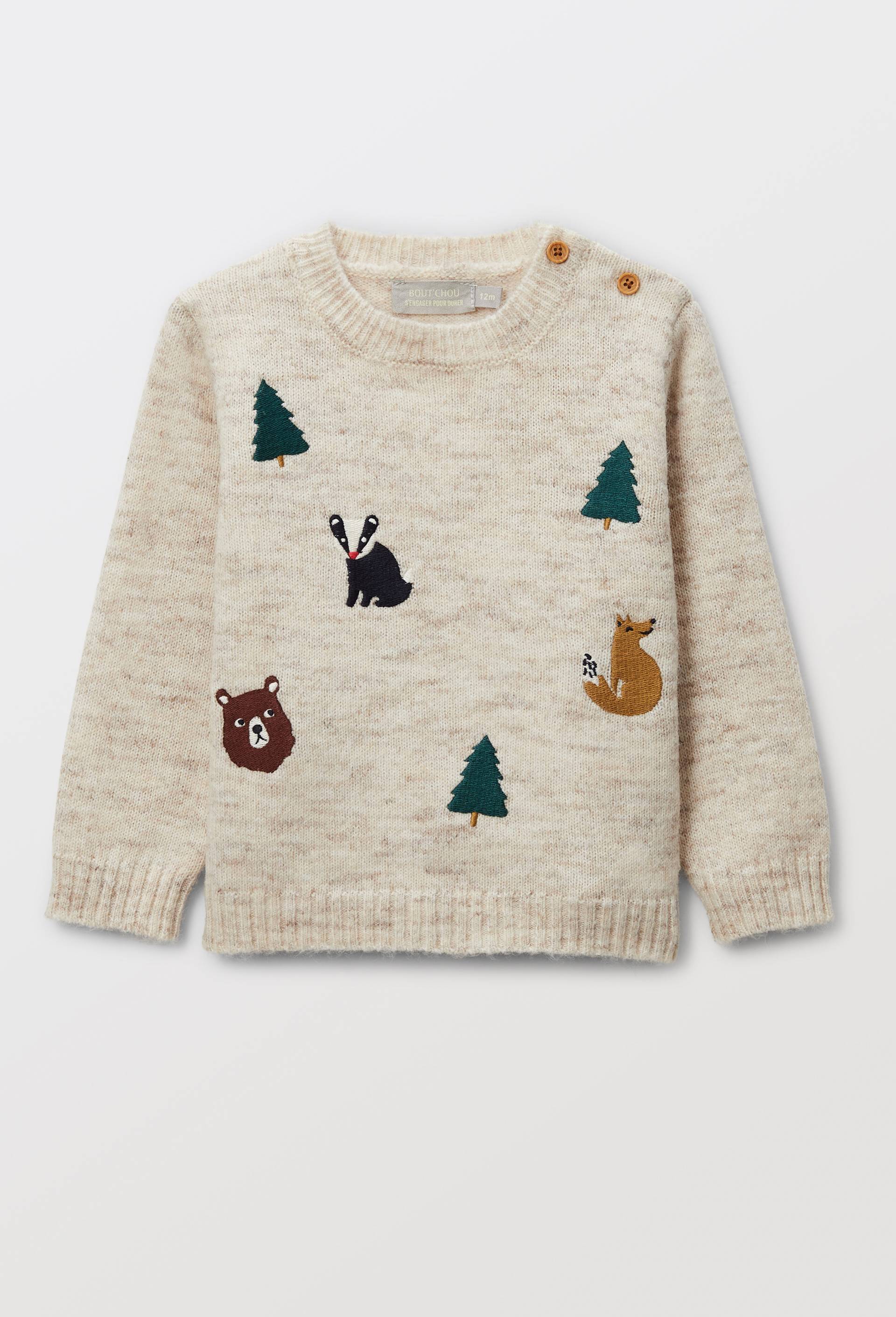 Pull fantaisie, Beige, large image number 0