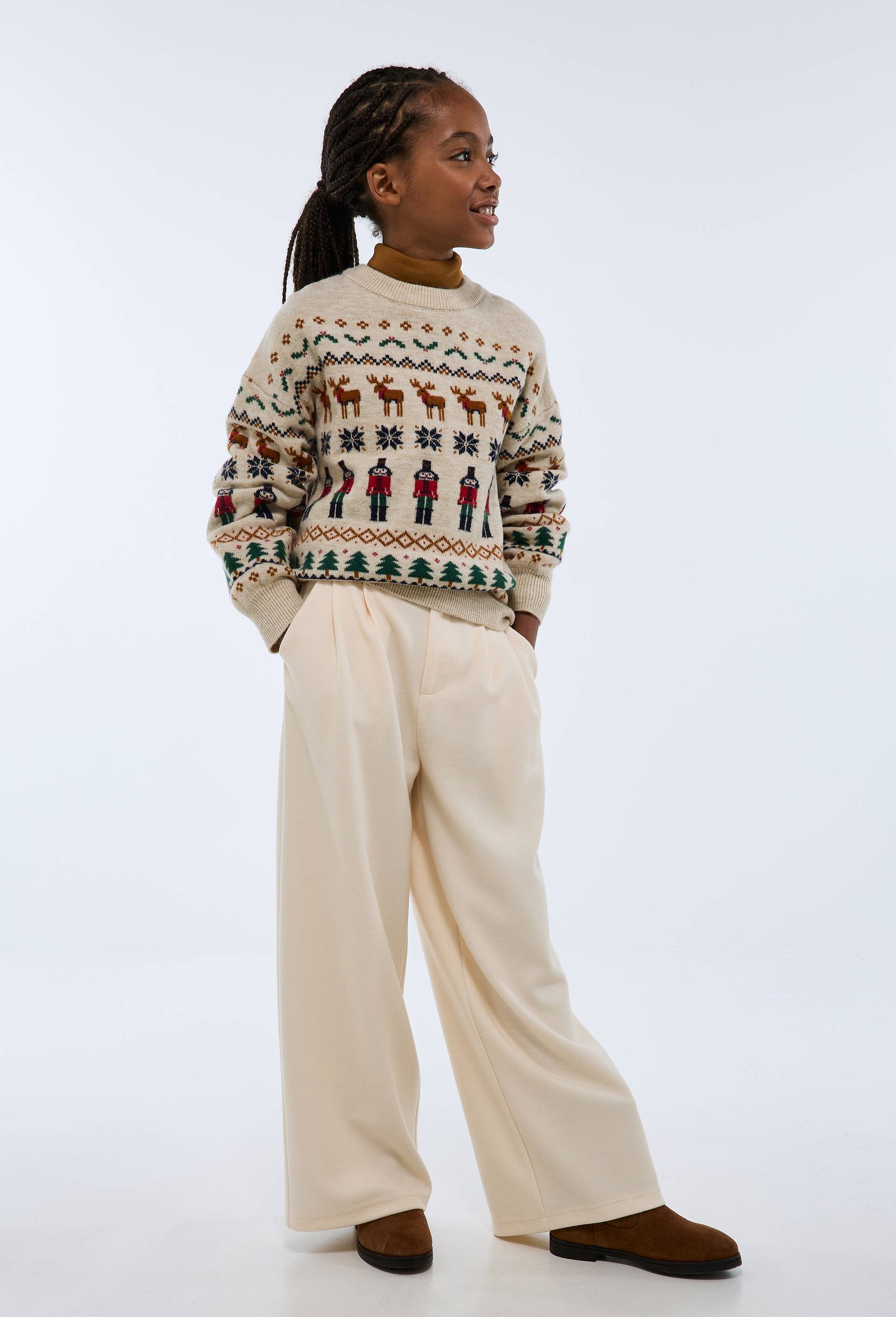 Pantalon effet velours, Beige clair, large image number 1.0