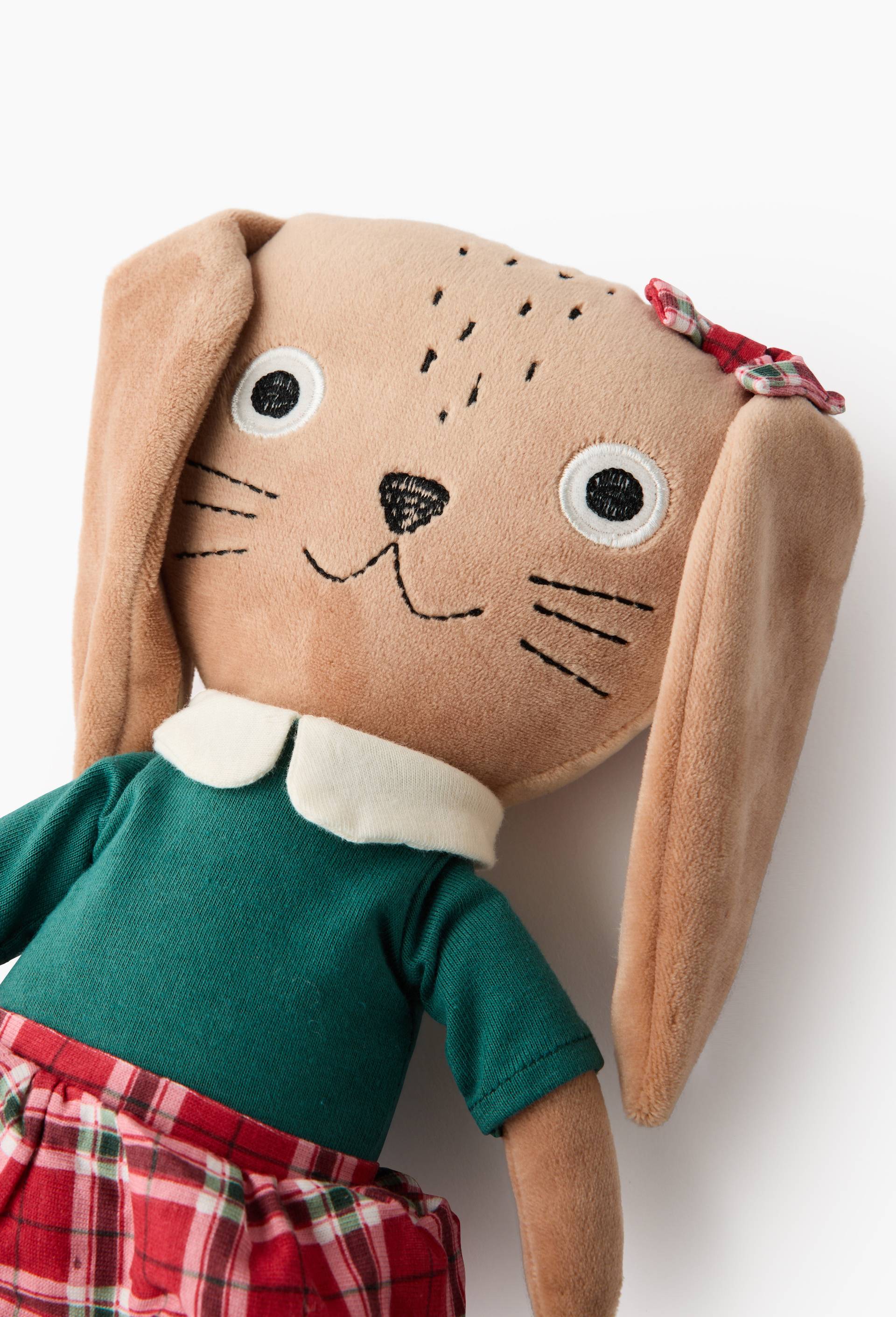 Doudou solidaire lapin fille, , large image number 1